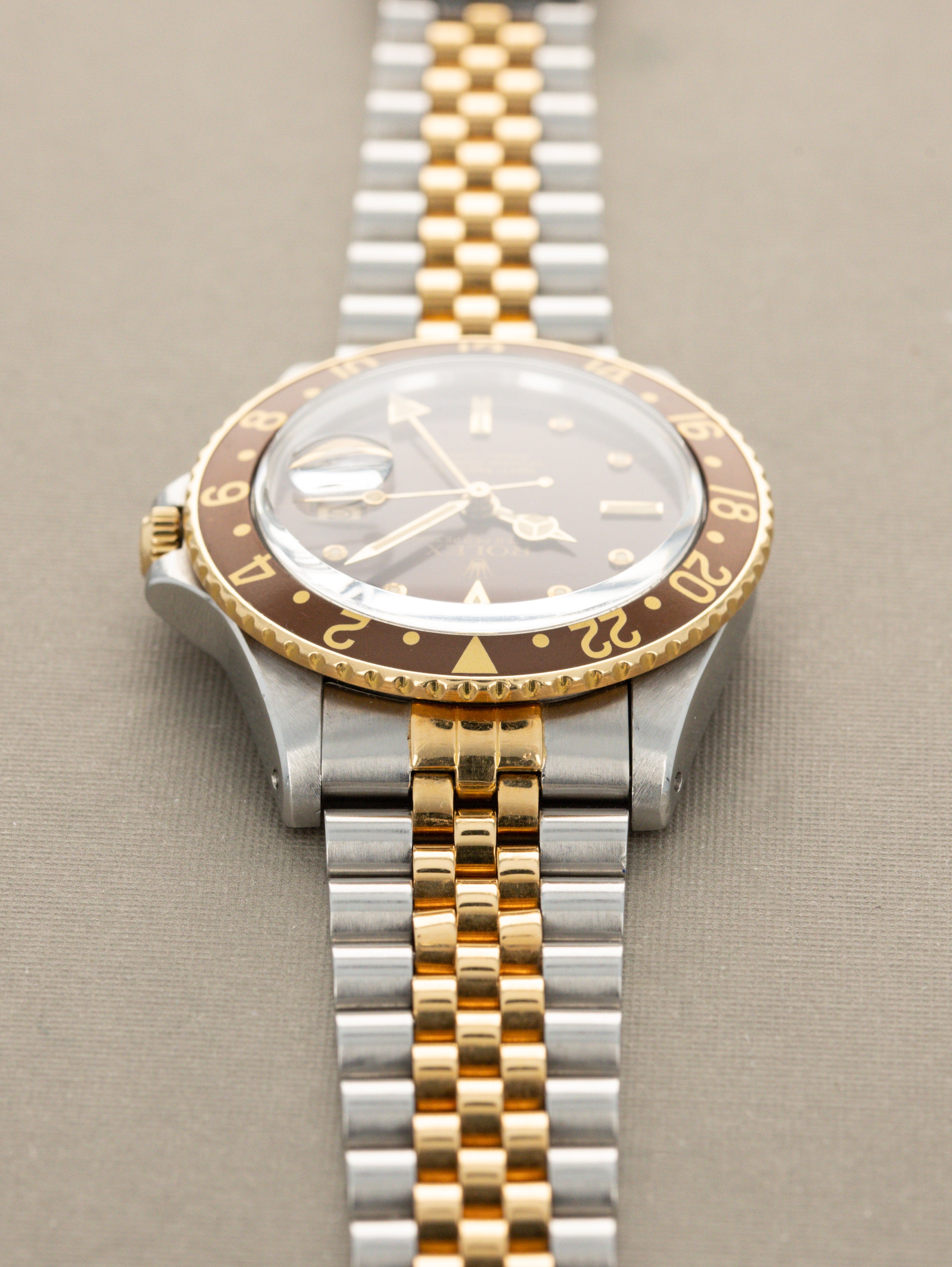 Rolex GMT-Master Ref. 16753 'Root Beer' - Sunburst Brown 'Nipple' Dial Unpolished