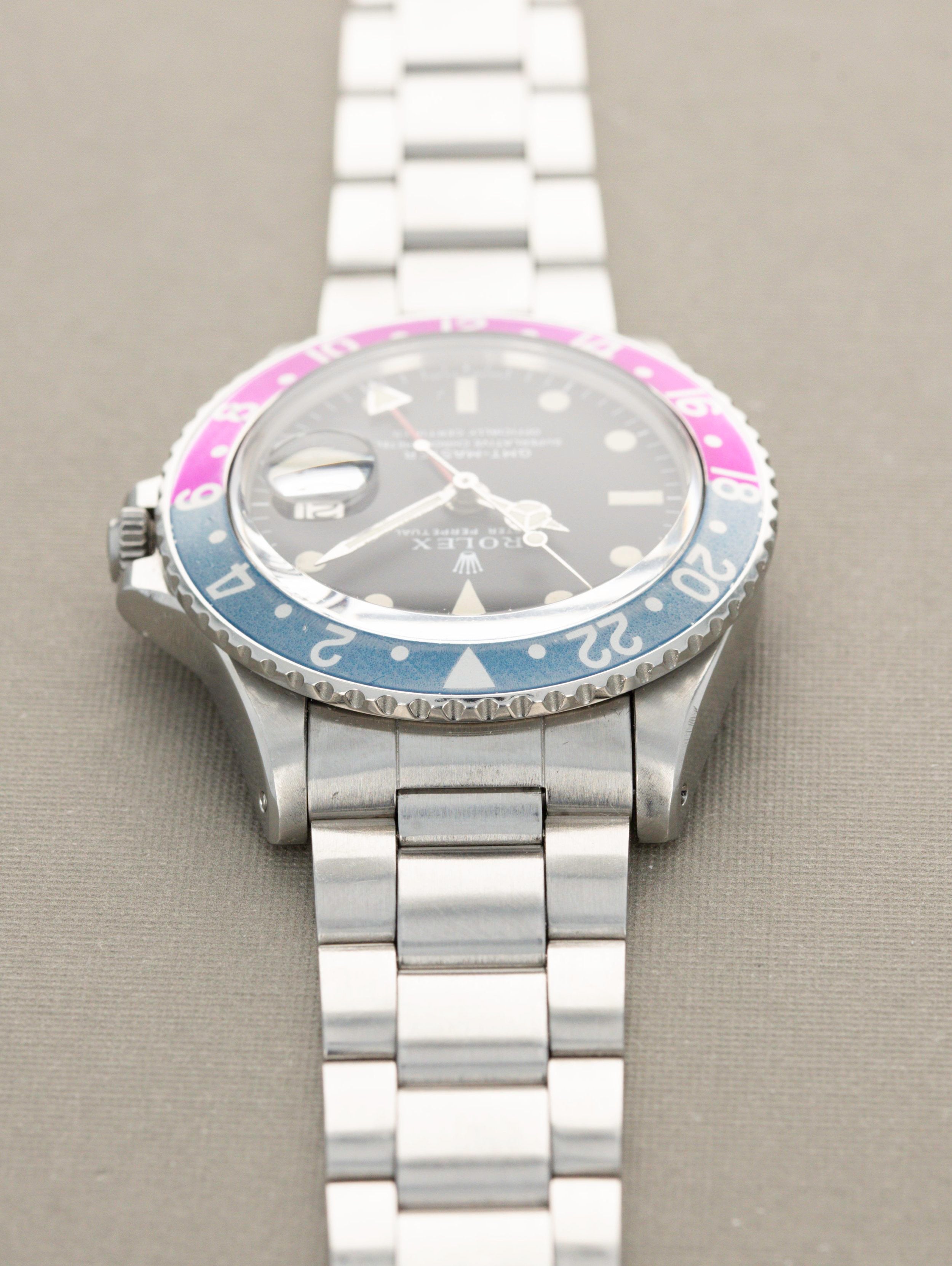 Rolex GMT-Master Ref. 1675 - Fuschia Bezel, Mark 1 Dial