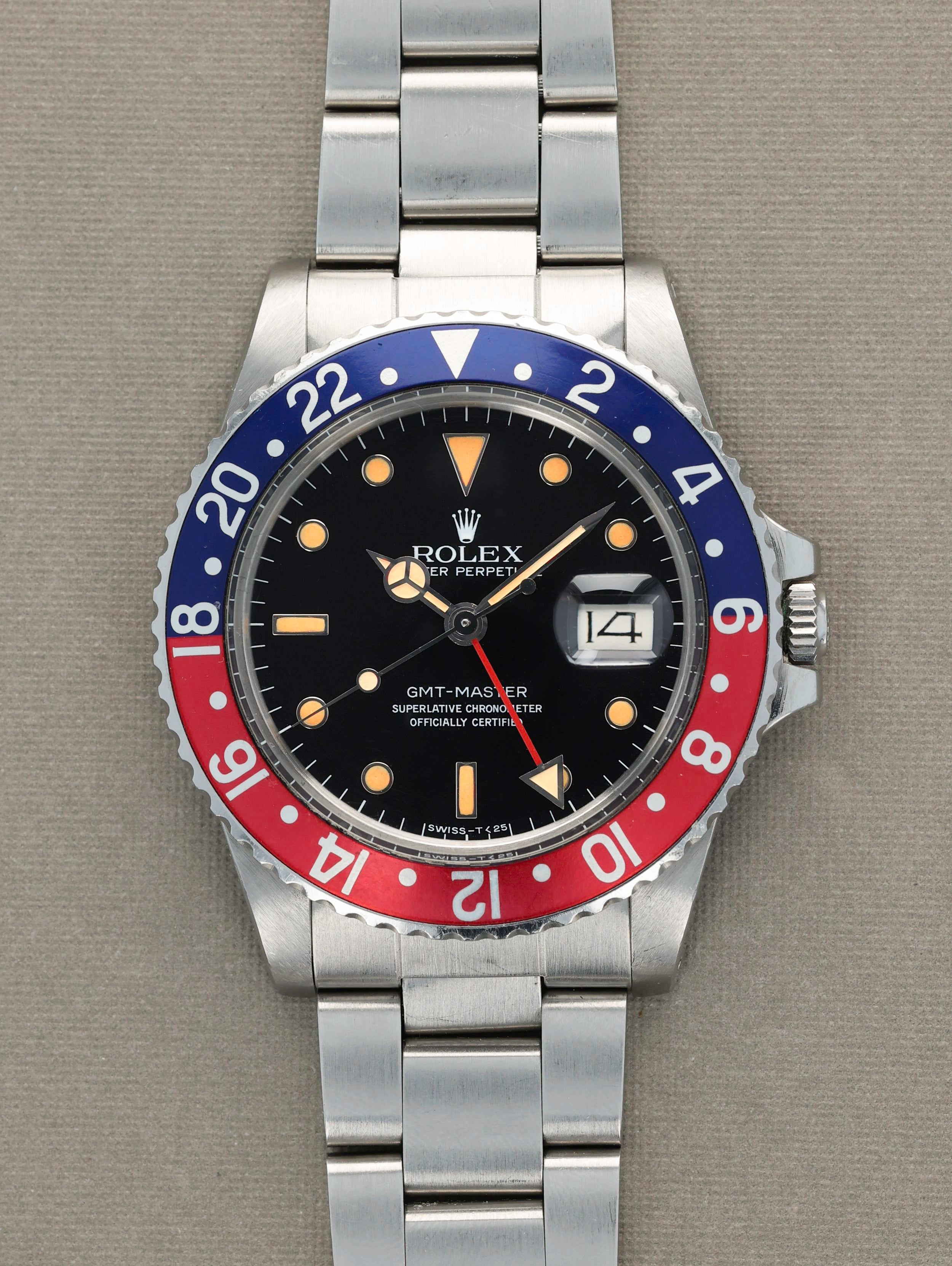 Rolex GMT-Master Ref. 16750 Pumpkin Unpolished