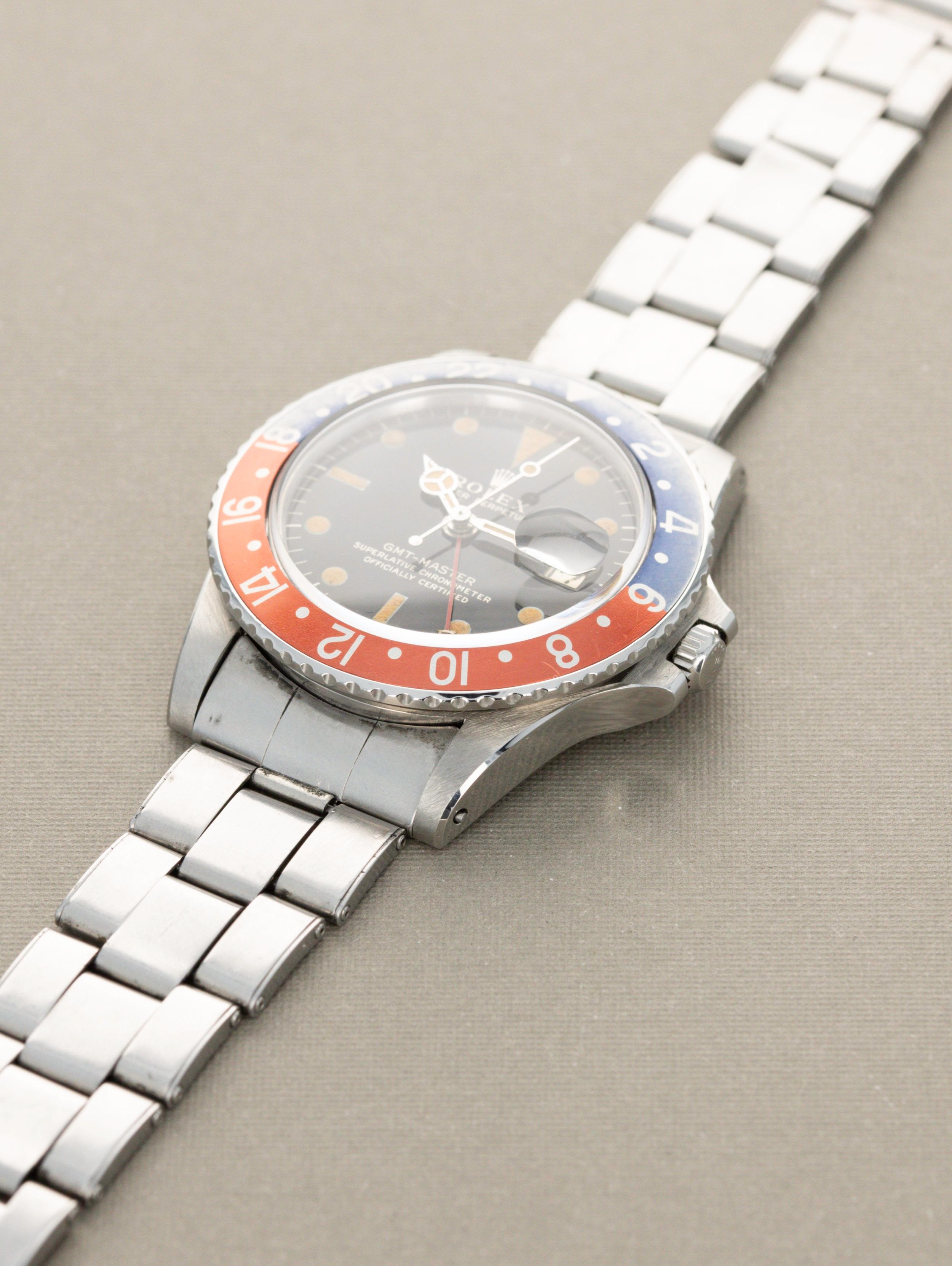 Rolex GMT-Master Ref. 1675 - 'Pepsi' Gilt Dial Box & Papers