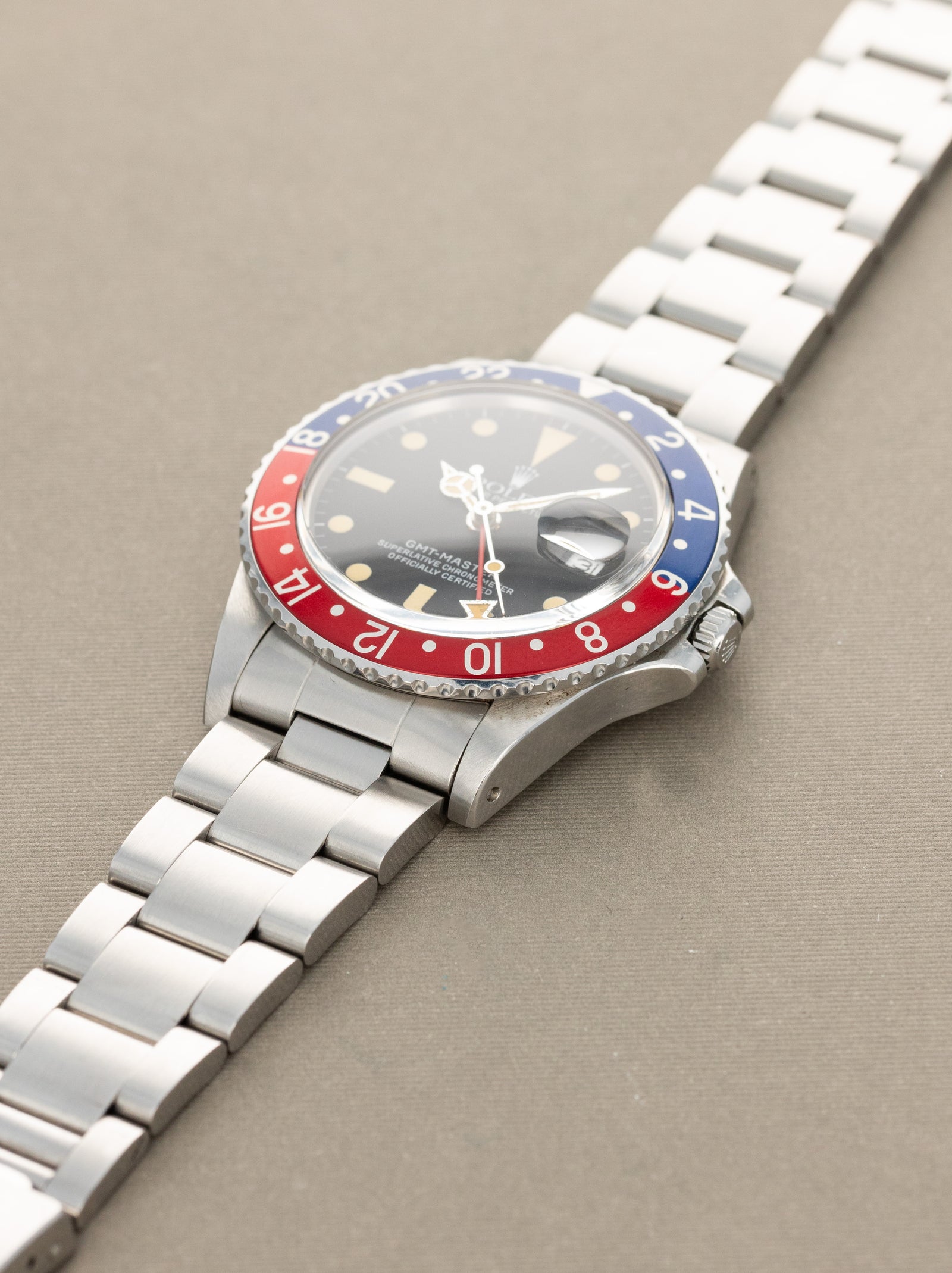 Rolex GMT-Master Ref. 16750 'Pepsi' - Transitional Matte Dial Caseback Sticker