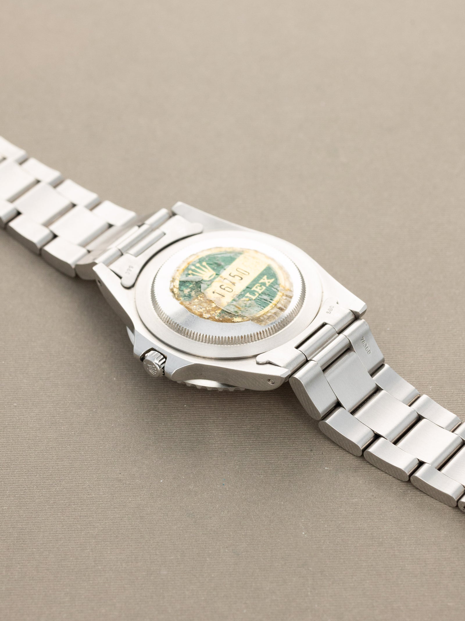 Rolex GMT-Master Ref. 16750 'Pepsi' - Transitional Matte Dial Caseback Sticker