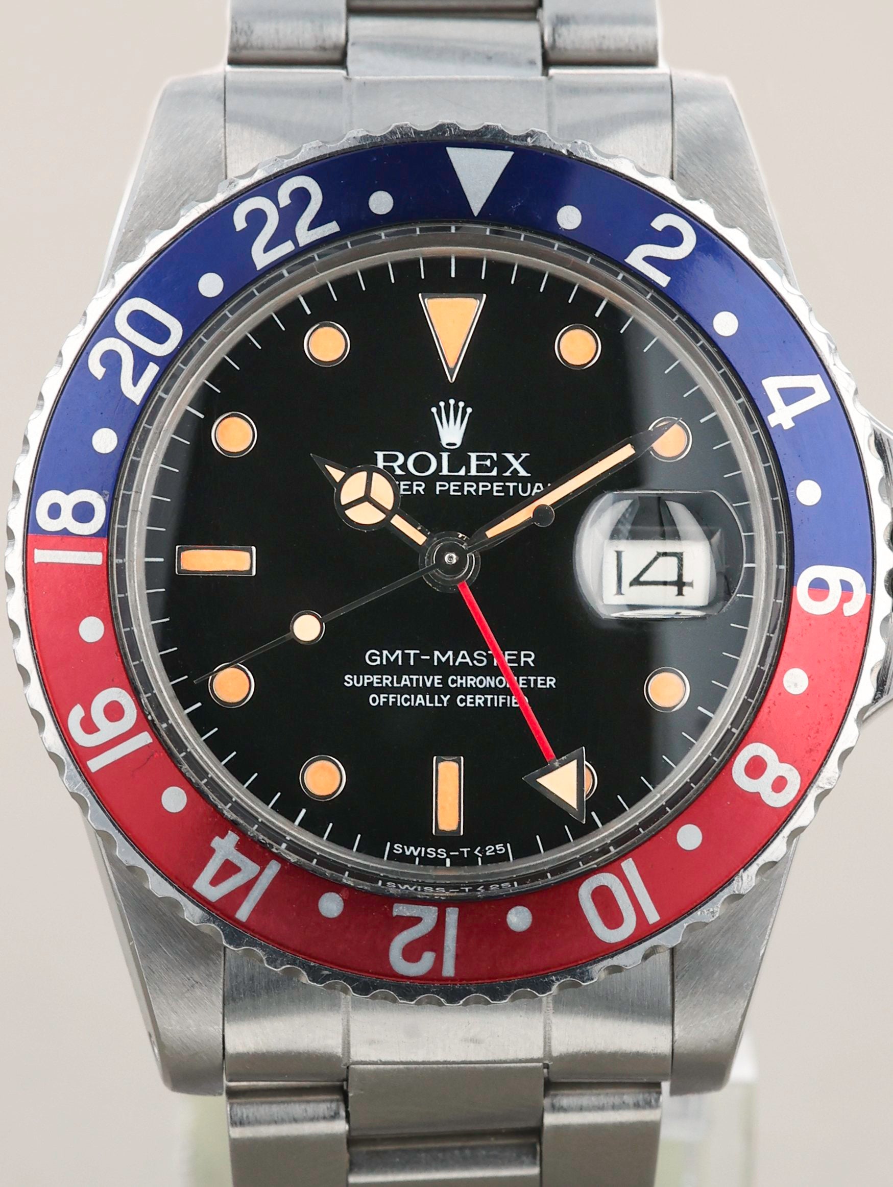 Rolex GMT-Master Ref. 16750 Pumpkin Unpolished