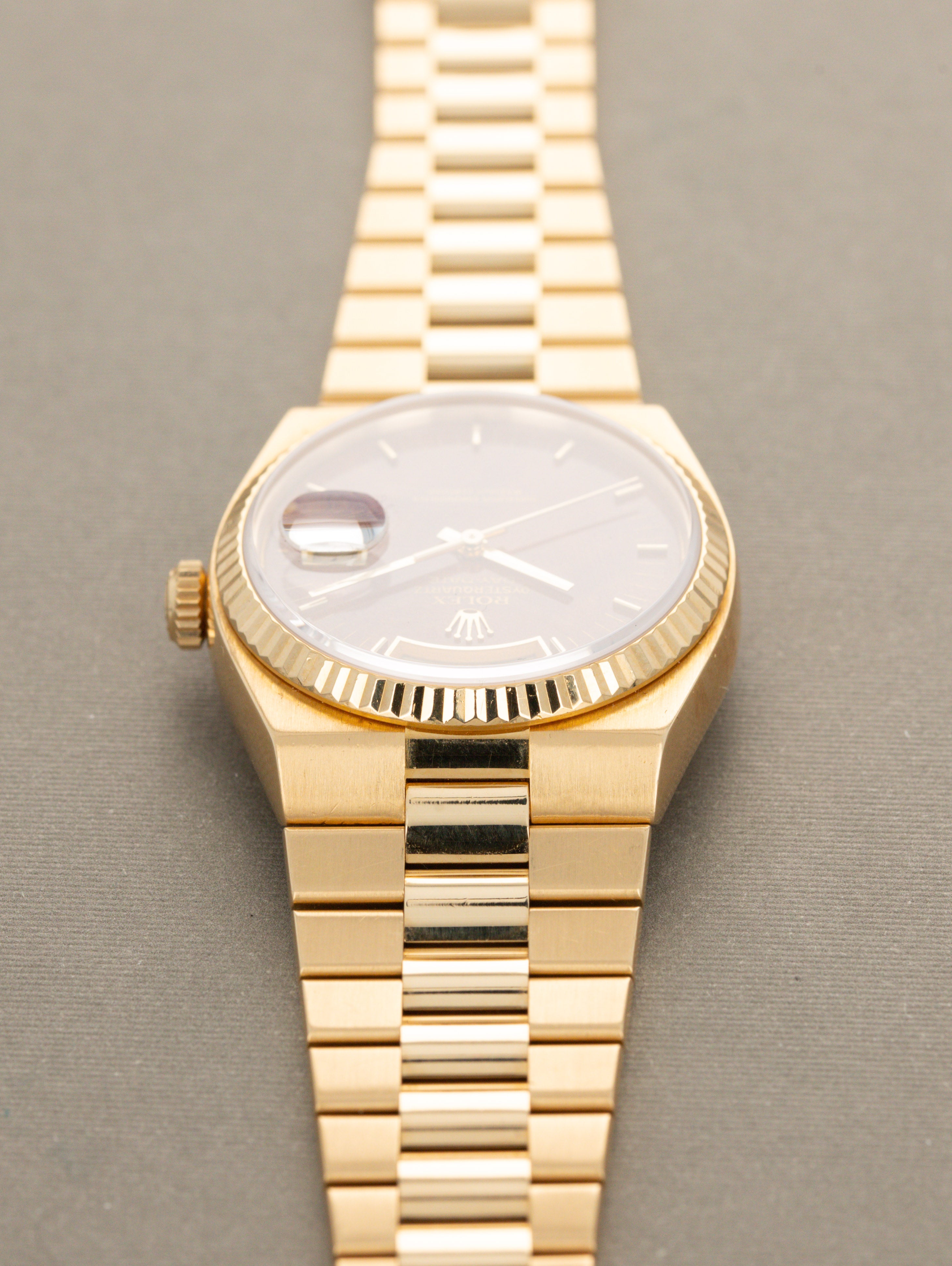 Rolex Oysterquartz Day-Date Ref. 19018N - 'Burlwood' Dial