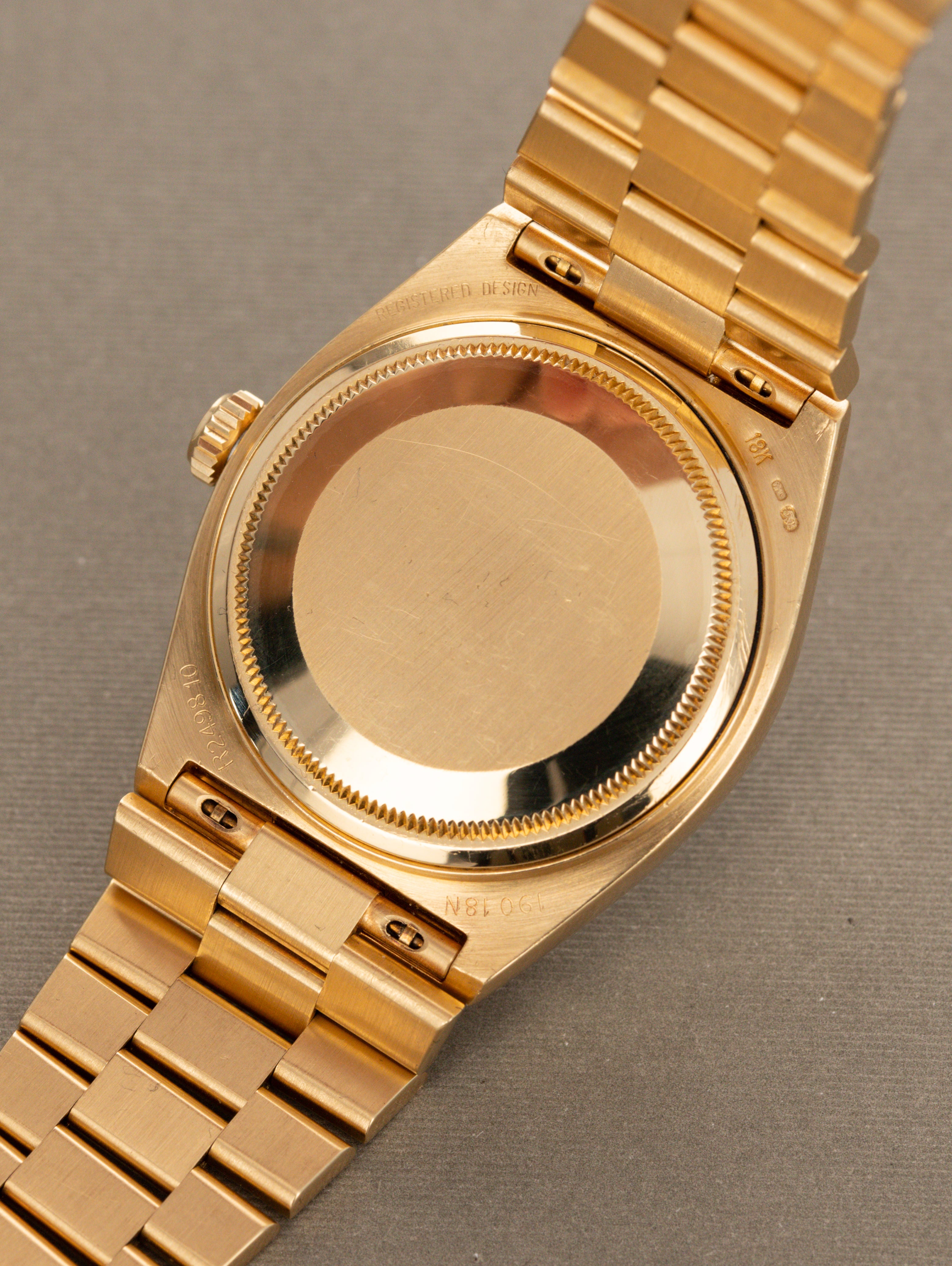 Rolex Oysterquartz Day-Date Ref. 19018N - 'Burlwood' Dial
