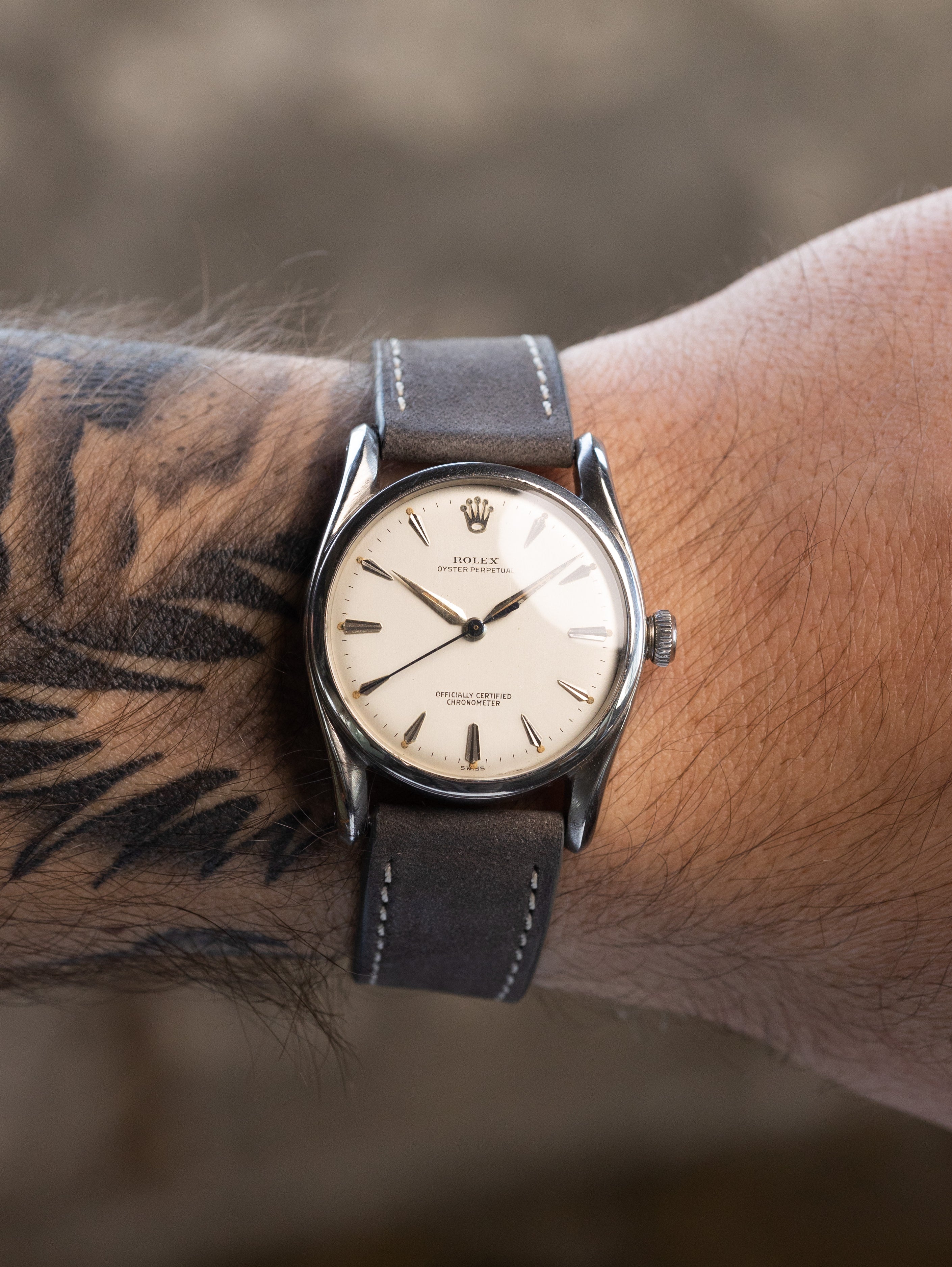 Rolex Oyster Perpetual Ref. 5018 - 'Bombe' Lug Bubbleback