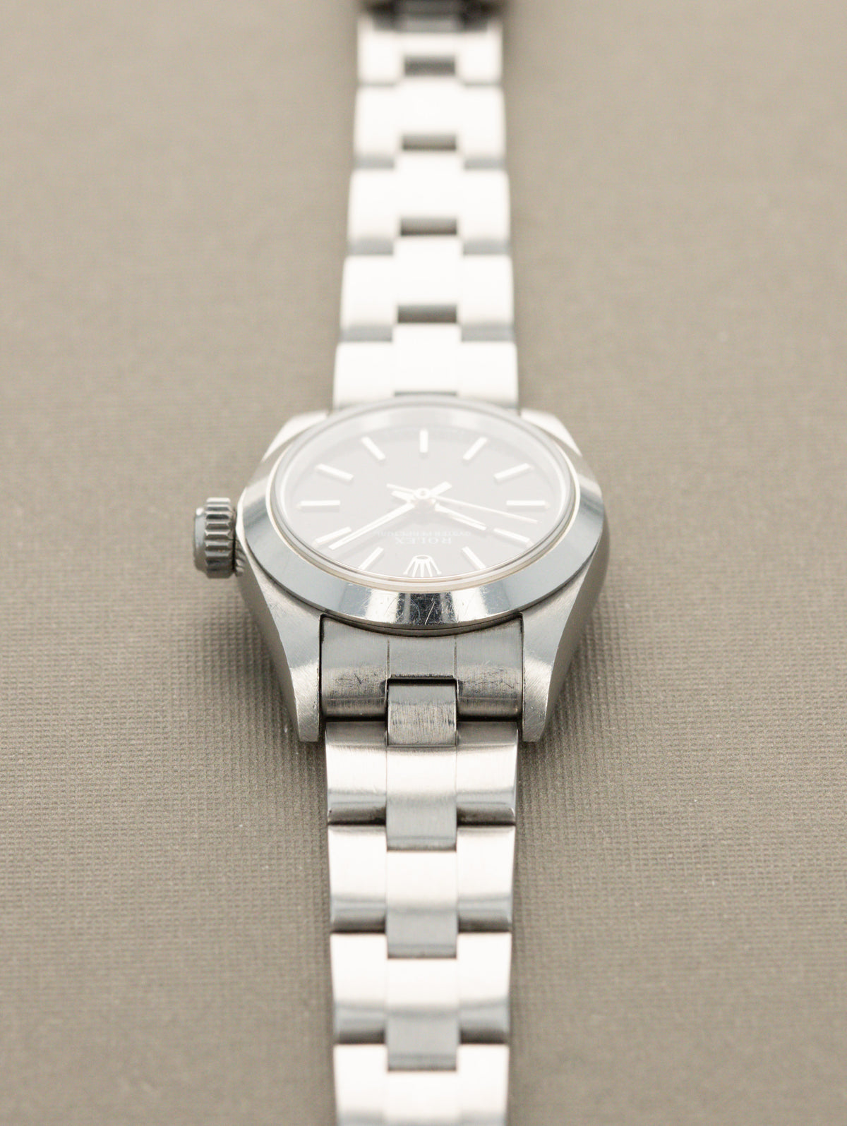 Rolex Oyster Perpetual Ref. 67180 - Gloss Black Tritium Dial Unpolished