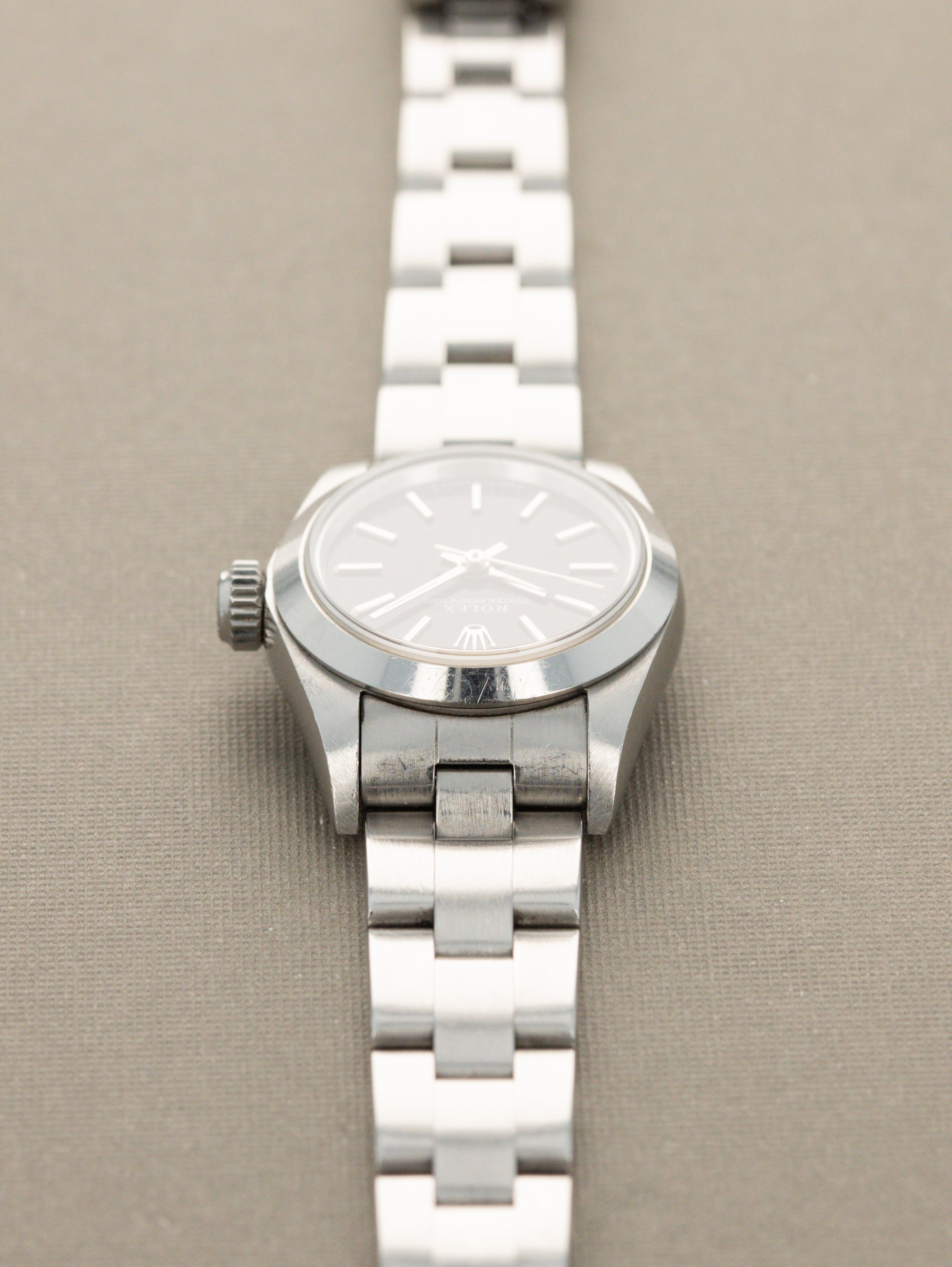 Rolex Oyster Perpetual Ref. 67180 - Gloss Black Tritium Dial Unpolished