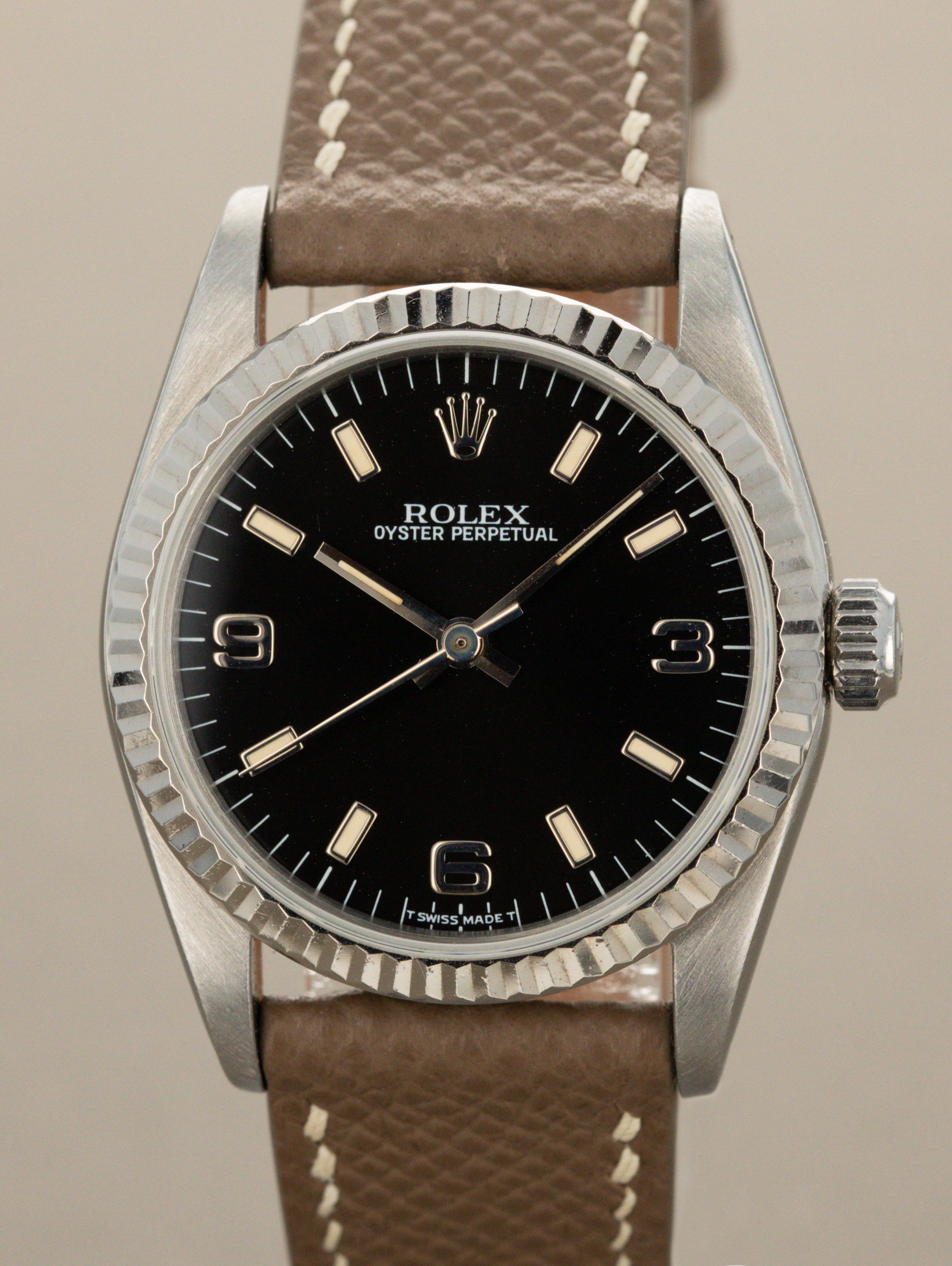 Rolex Oyster Perpetual Ref. 67514 'Midsize' - Gloss Black 'Explorer' Dial
