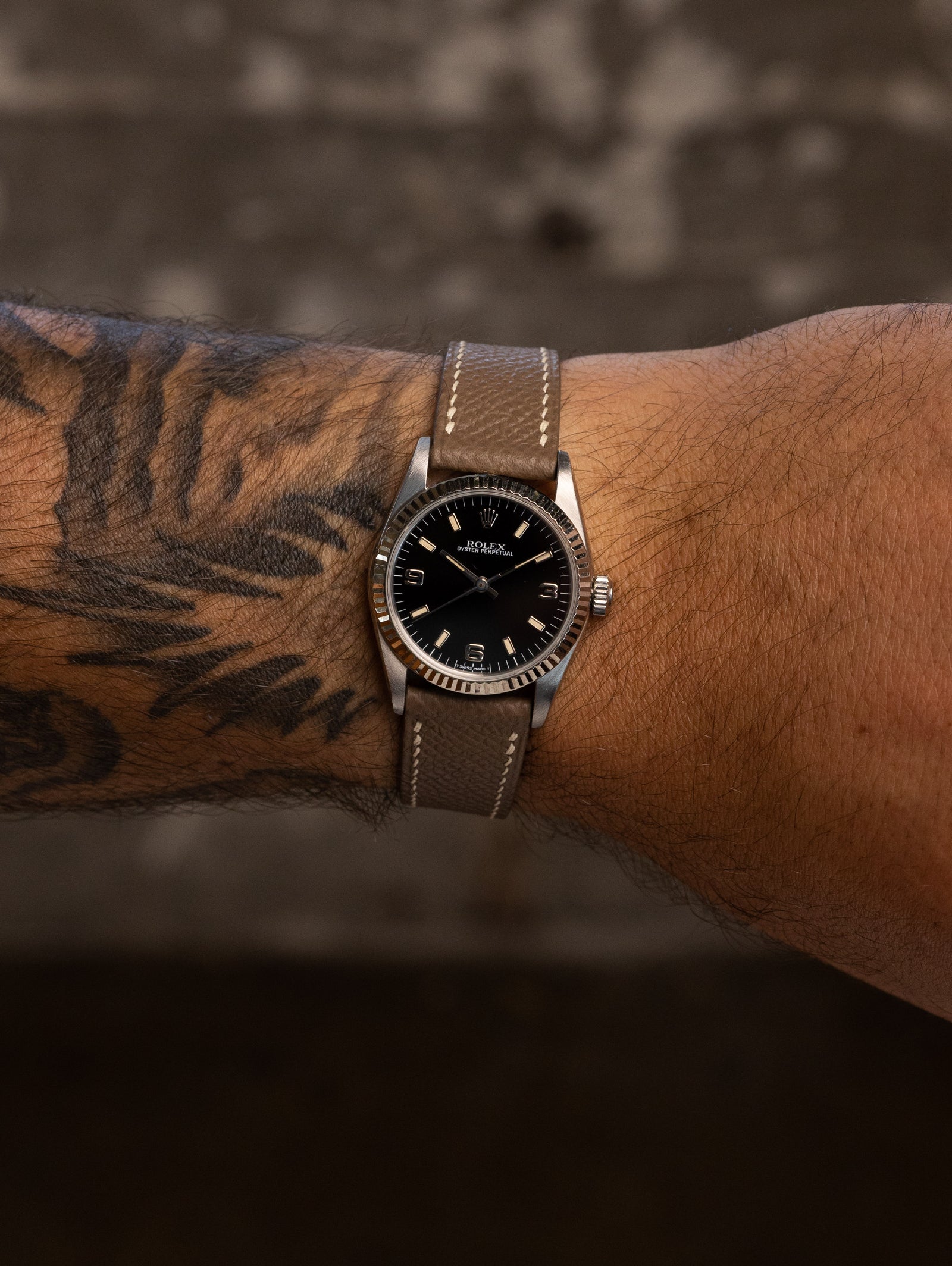 Rolex Oyster Perpetual Ref. 67514 'Midsize' - Gloss Black 'Explorer' Dial