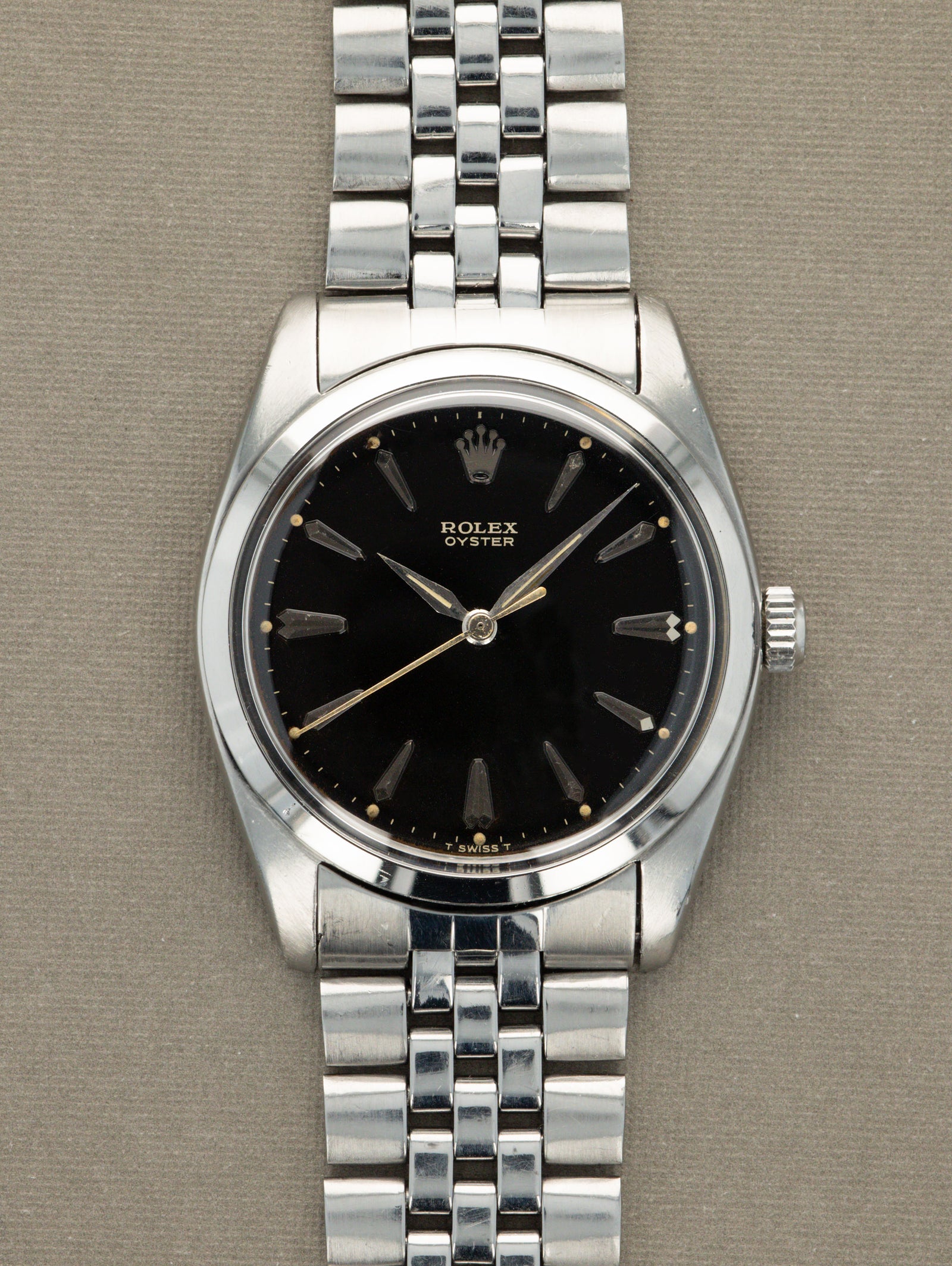 Rolex Oyster Ref. 6424 - 'Jumbo' Black 'Gilt ' Dial