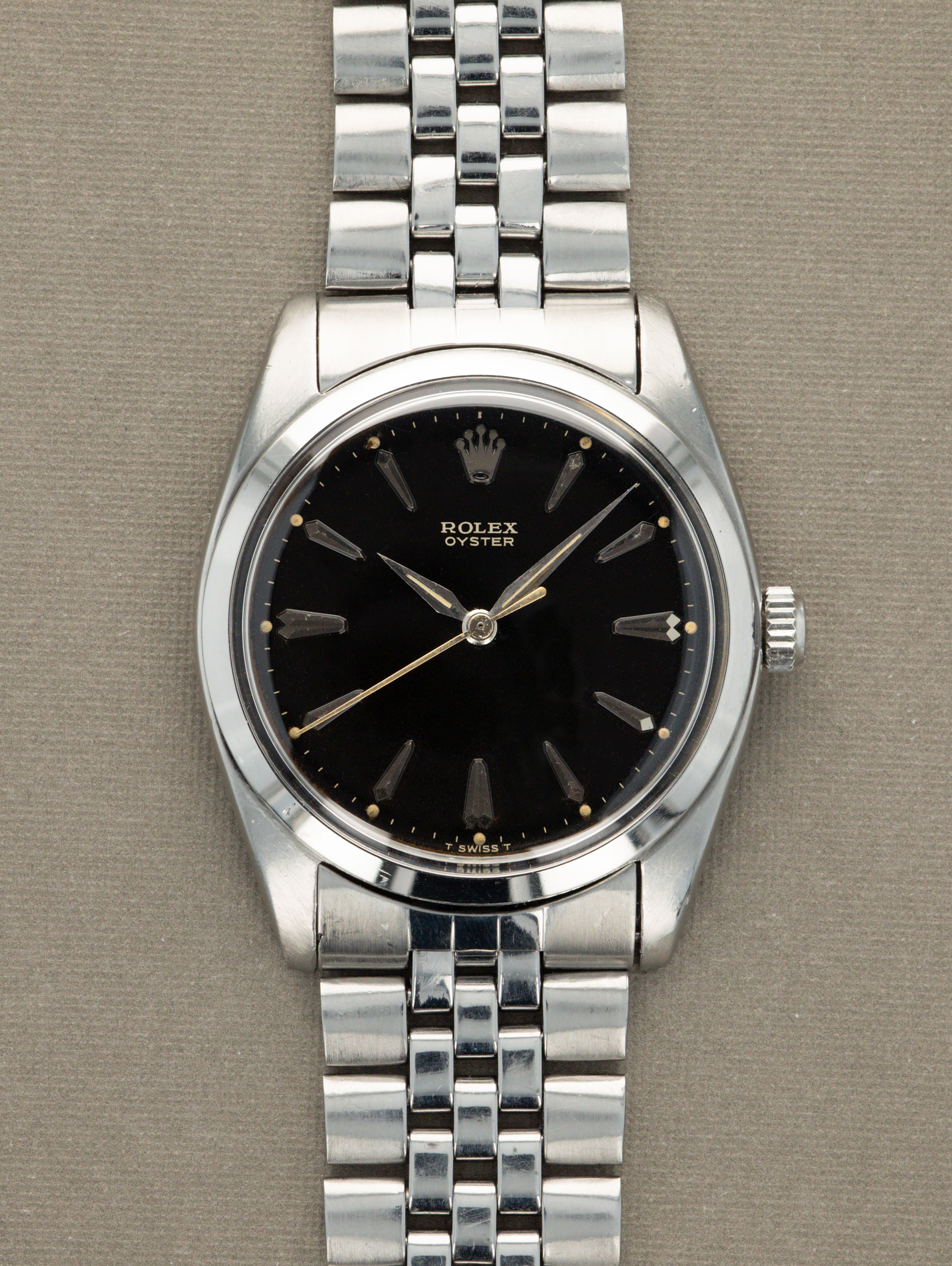 Rolex Oyster Ref. 6424 - 'Jumbo' Black 'Gilt ' Dial