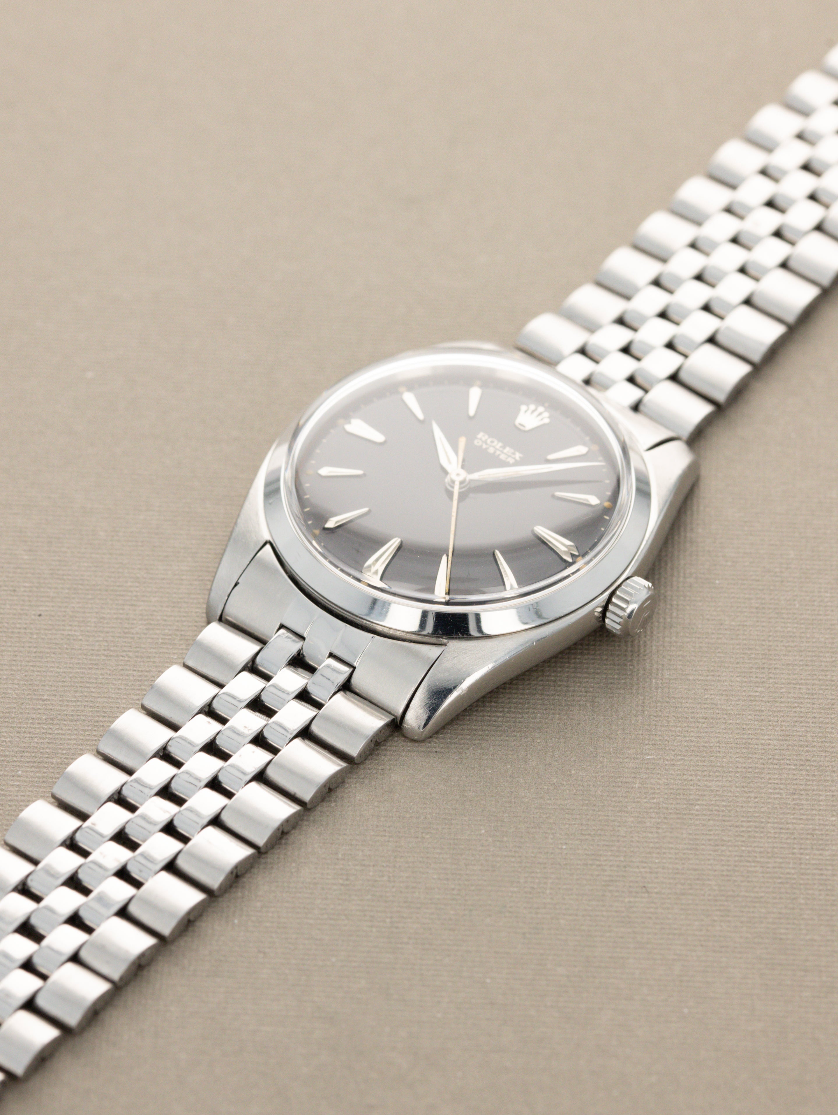 Rolex Oyster Ref. 6424 - 'Jumbo' Black 'Gilt ' Dial