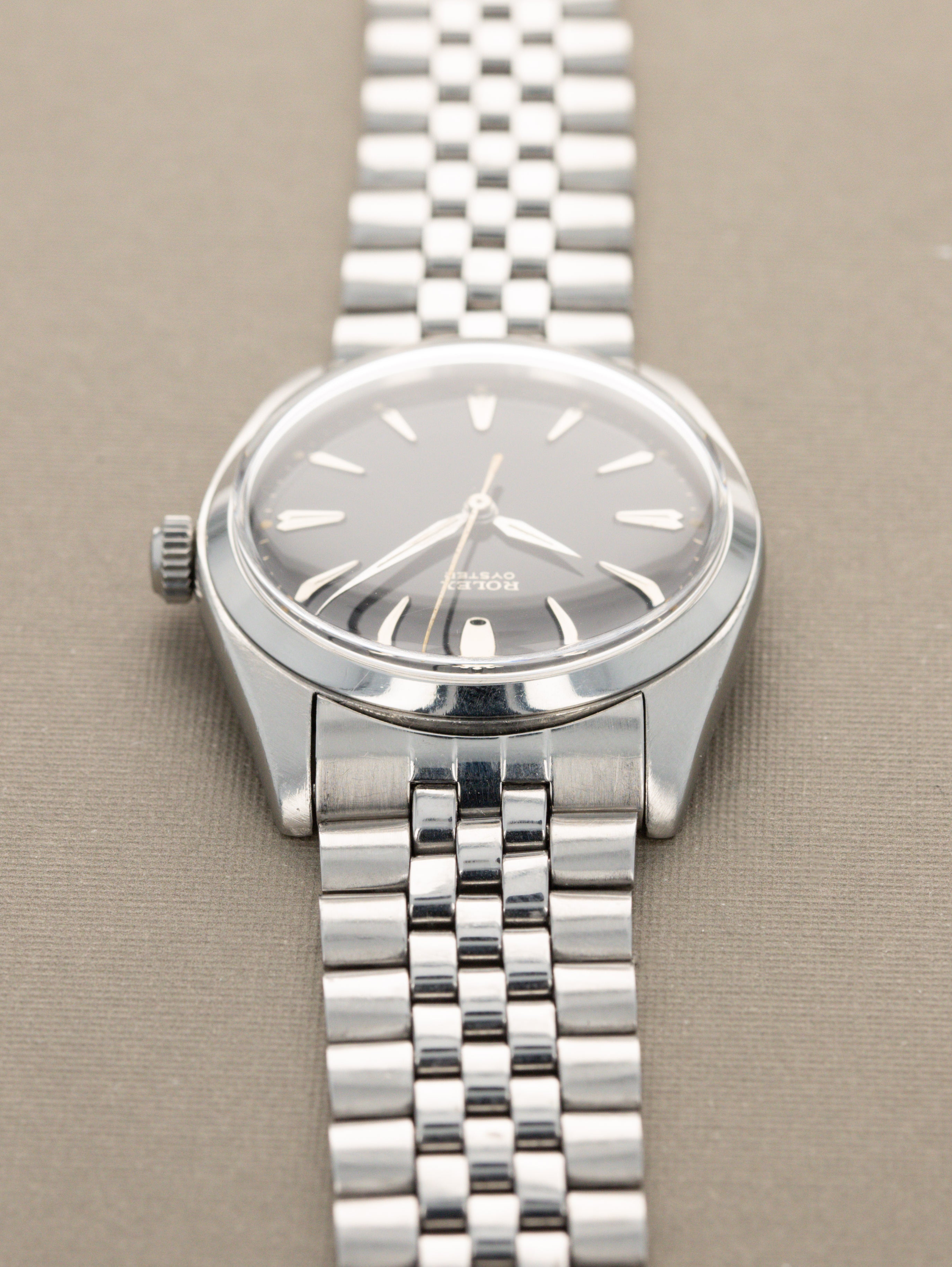 Rolex Oyster Ref. 6424 - 'Jumbo' Black 'Gilt ' Dial
