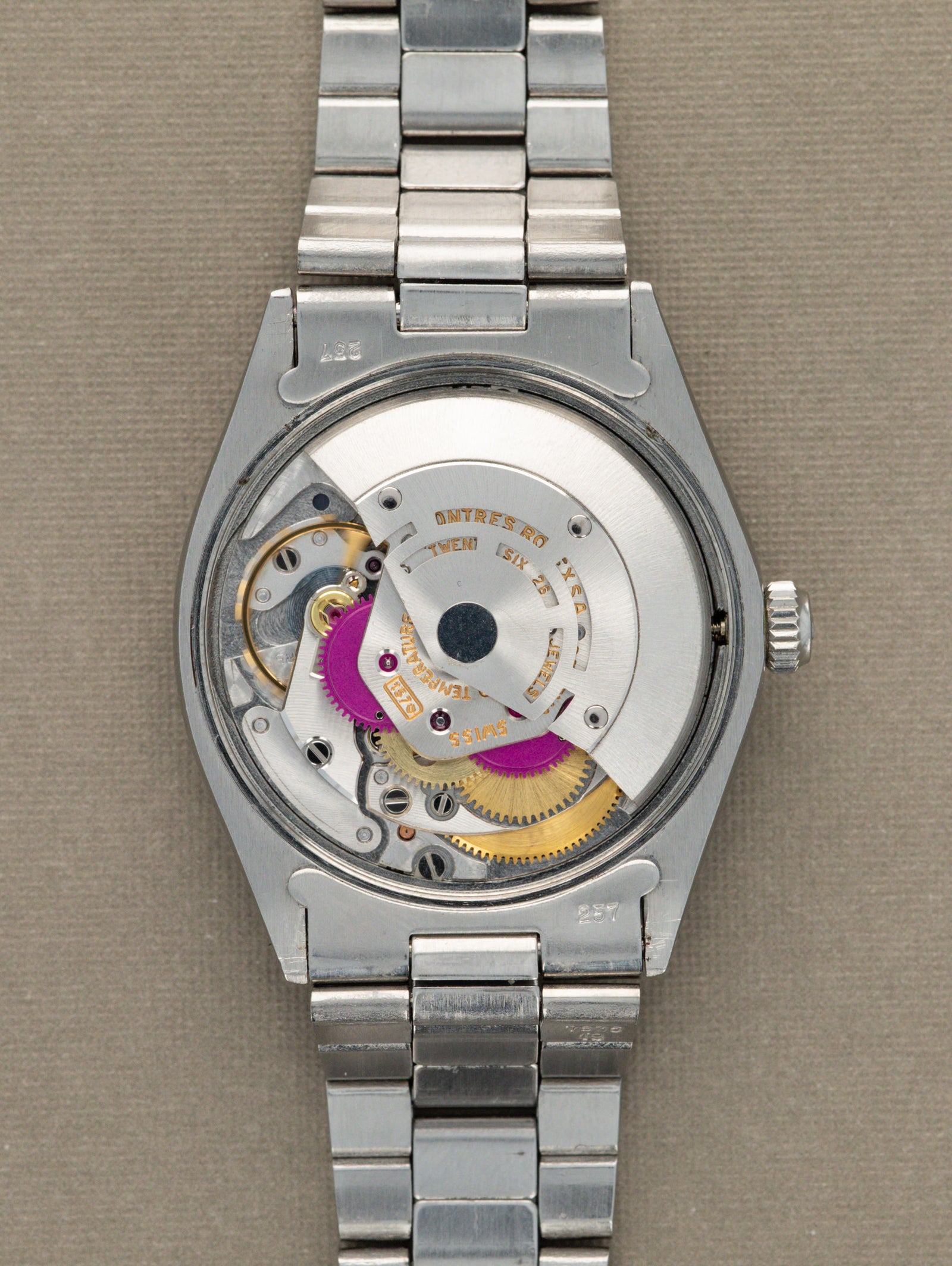 Rolex Oyster Perpetual Ref. 1002 - Blue 'Mosaic' Dial Unpolished