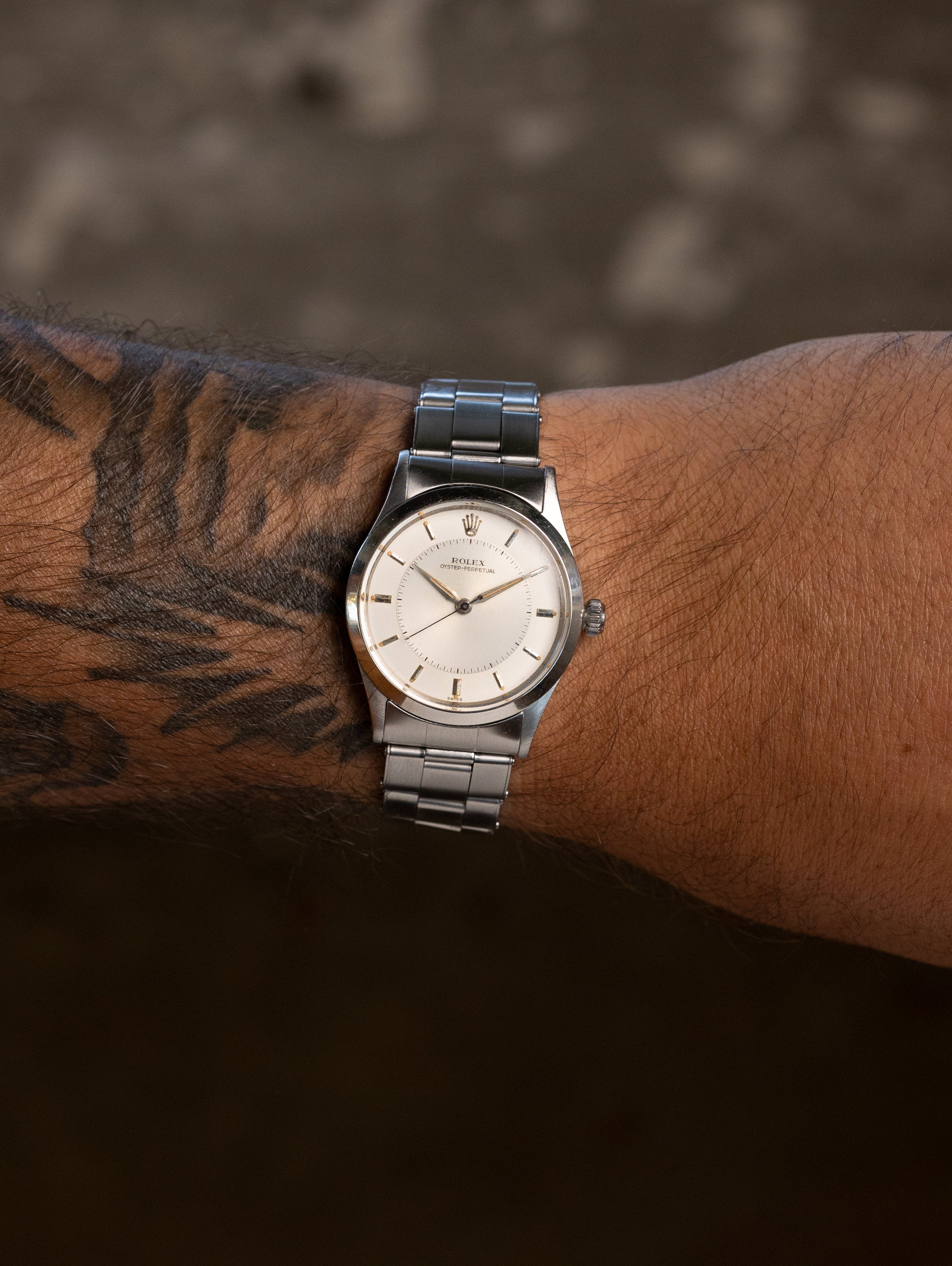 Rolex Oyster Perpetual Ref. 6532 - Silver 'Concentric-Sector' Dial