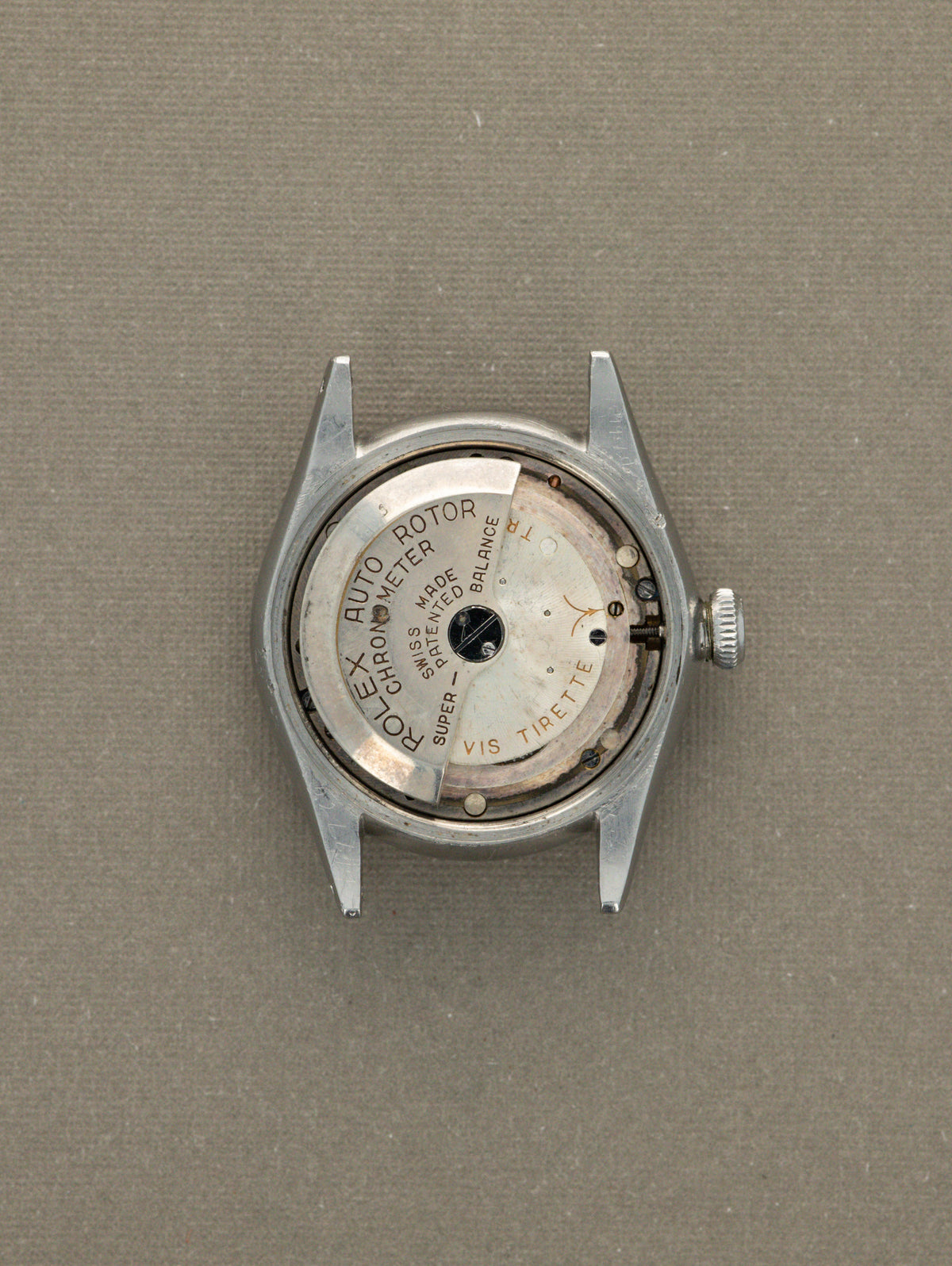 Rolex Oyster Perpetual 'Mid Size' Ref. 3767 - Silver 'Tangerine' Patina Dial