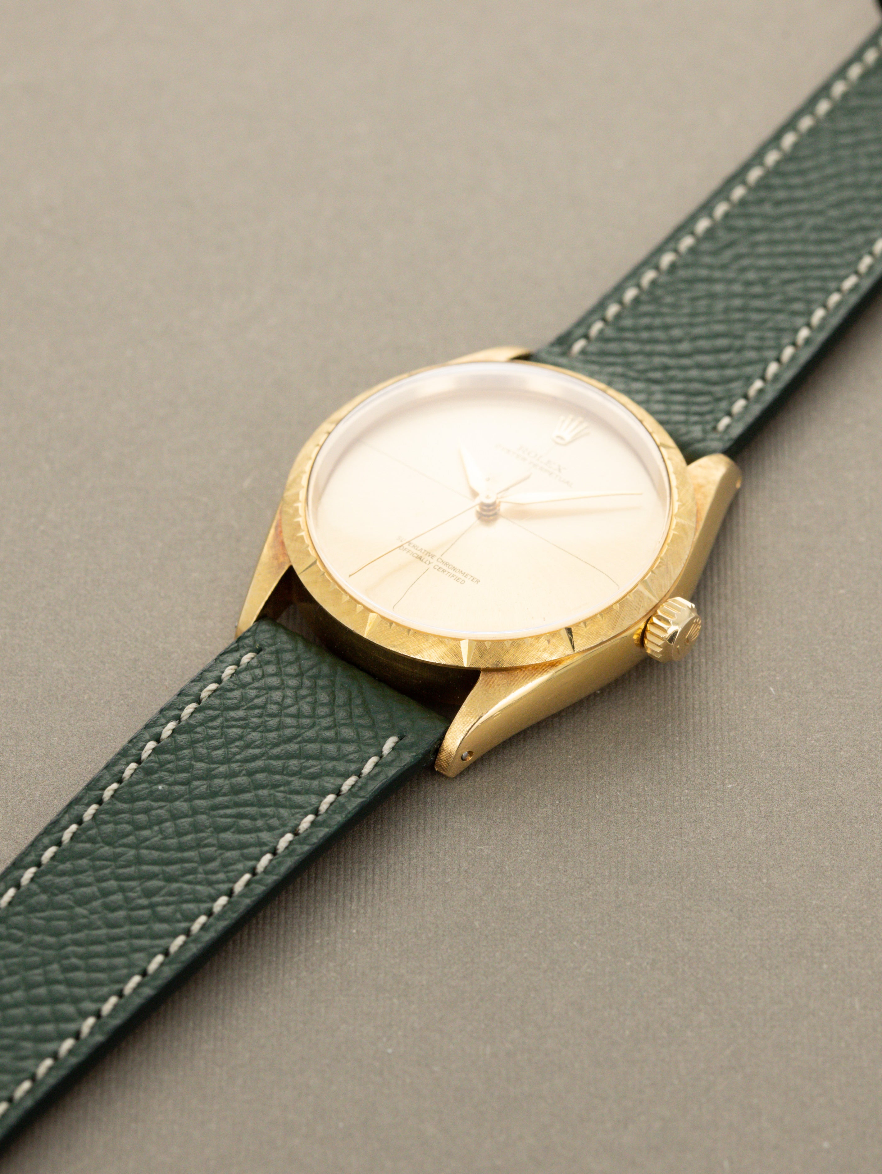 Rolex Oyster Perpetual Ref. 1009 'Zephyr' - Champagne 'Crosshair' Dial French Import Unpolished