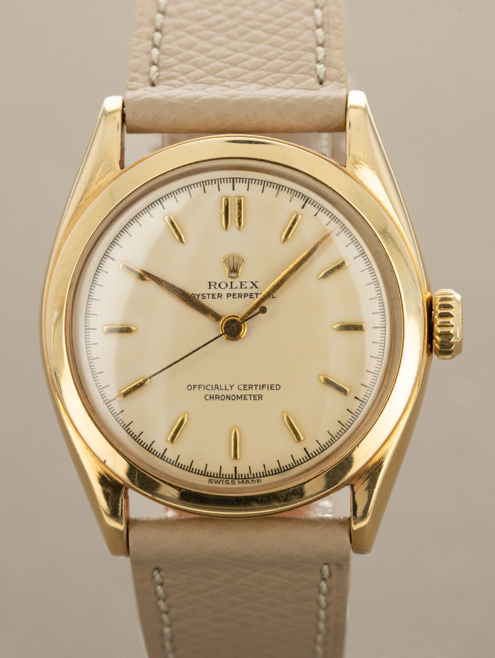 Rolex Oyster Perpetual Ref. 6084 - Non-Luminous 'Cream' Dial Unpolished
