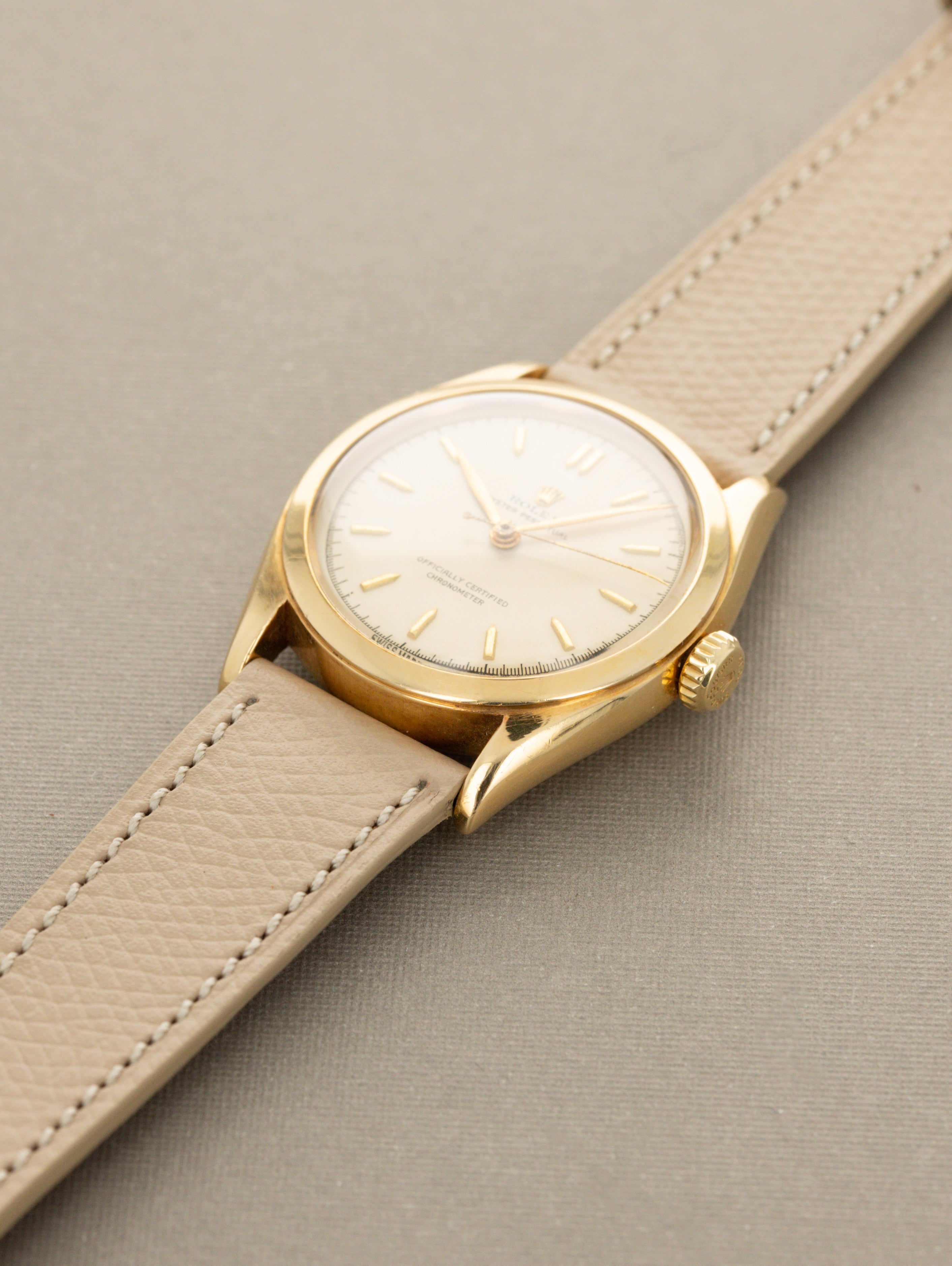 Rolex Oyster Perpetual Ref. 6084 - Non-Luminous 'Cream' Dial Unpolished