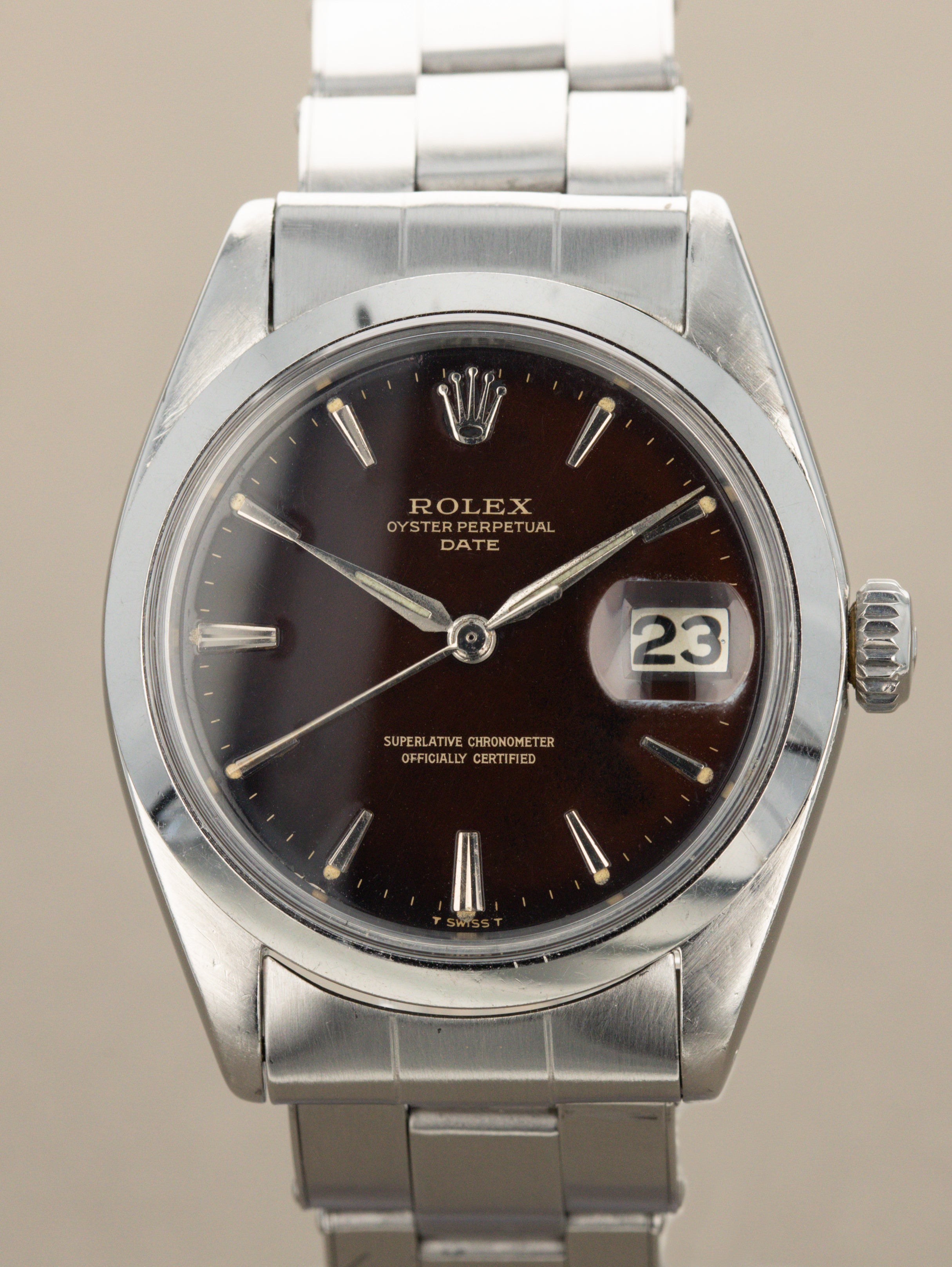 Rolex Oyster Perpetual Date Ref. 1500 - Tropical 'Gilt' Dial