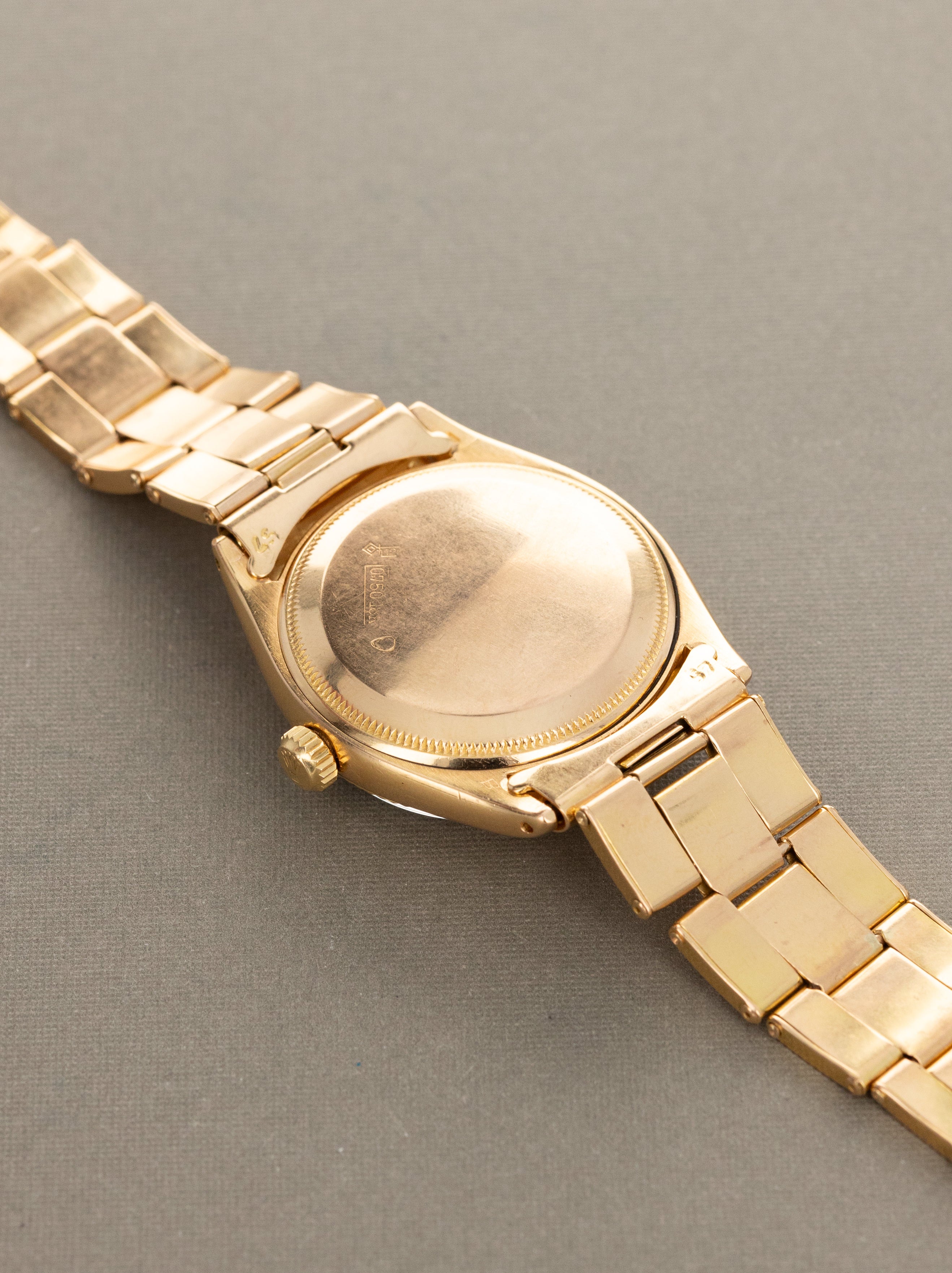 Rolex Oyster Perpetual Ref. 6567 Rose Gold - Satin Silver 'Serpico Y Laino' Dial