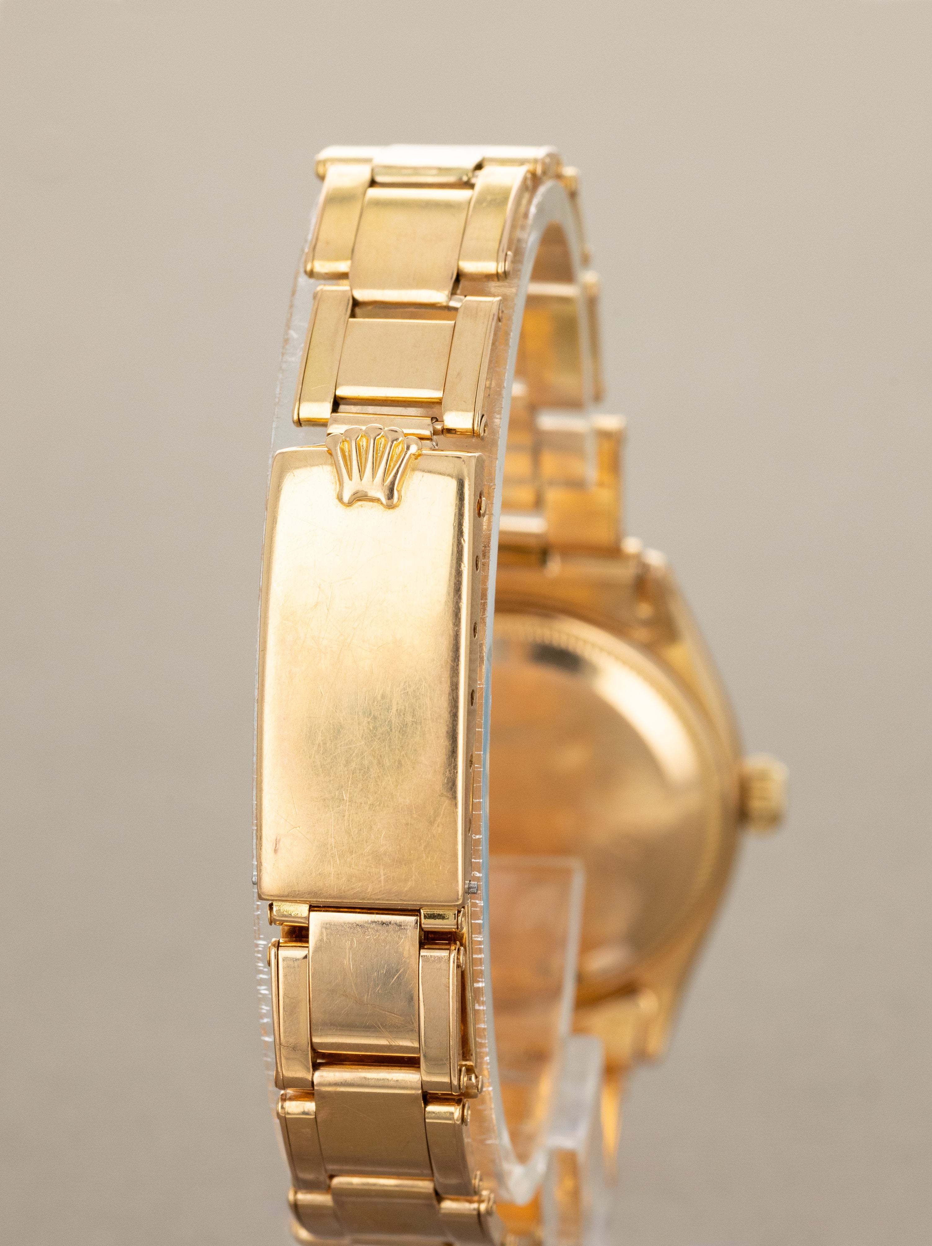 Rolex Oyster Perpetual Ref. 6567 Rose Gold - Satin Silver 'Serpico Y Laino' Dial