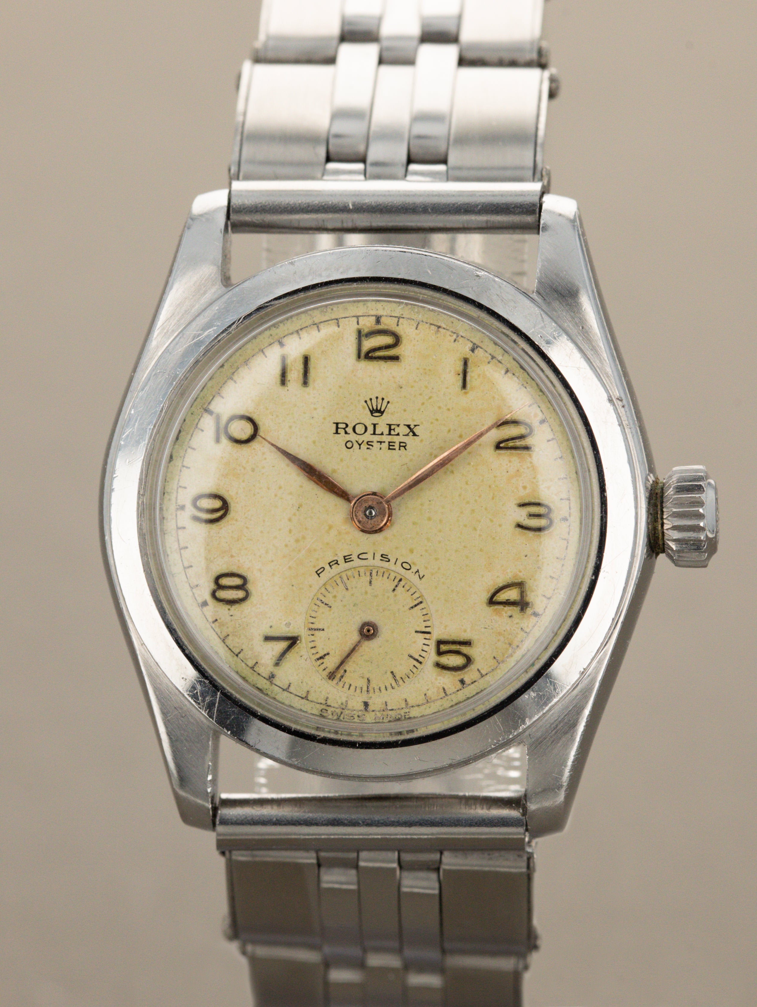 Rolex Oyster Precision Ref. 2280 - Silver Patina Non-Luminous Dial
