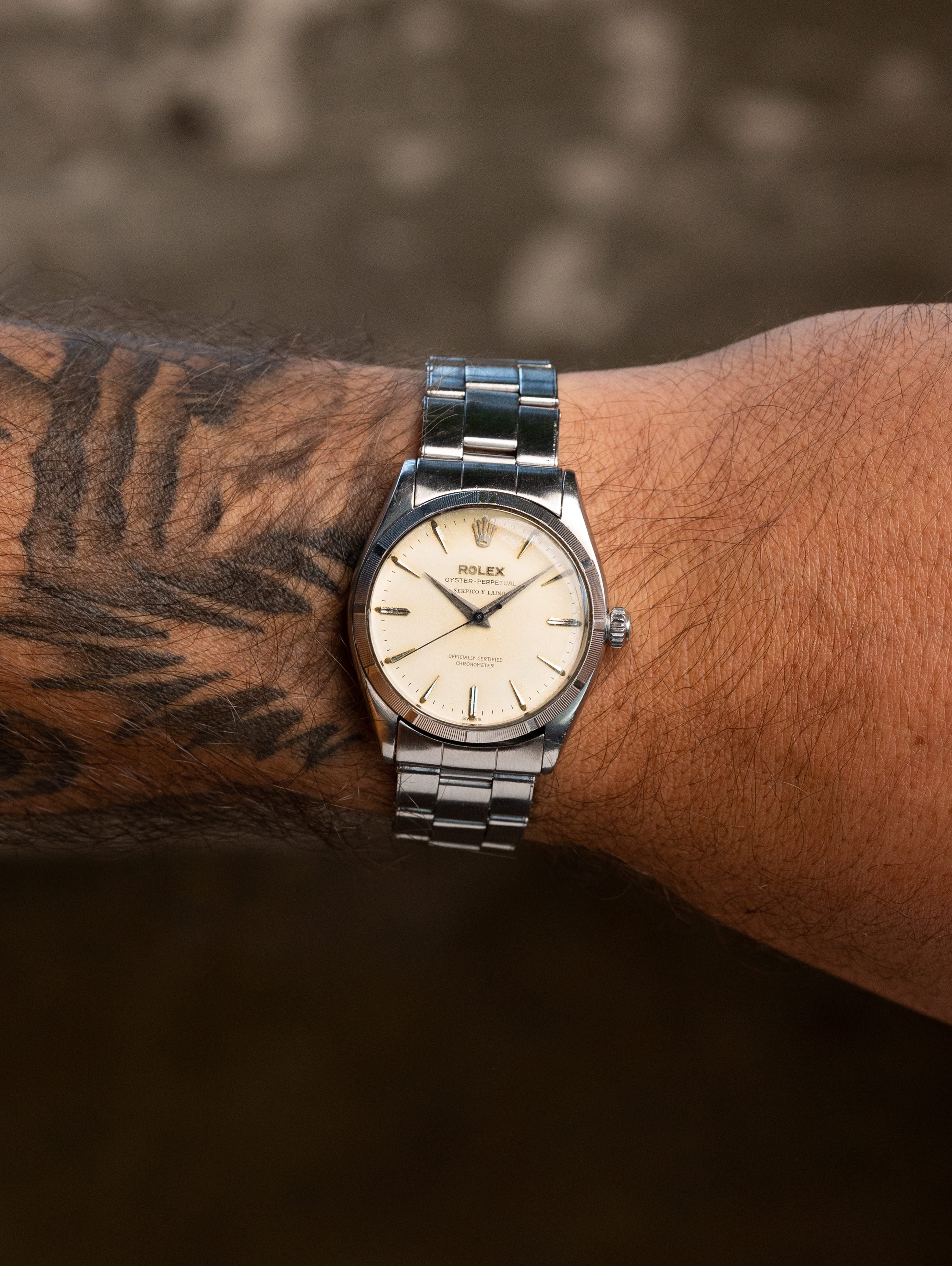 Rolex Oyster Perpetual Ref. 6565 - 'Serpico Y Laino' w/ Cream Patina Dial