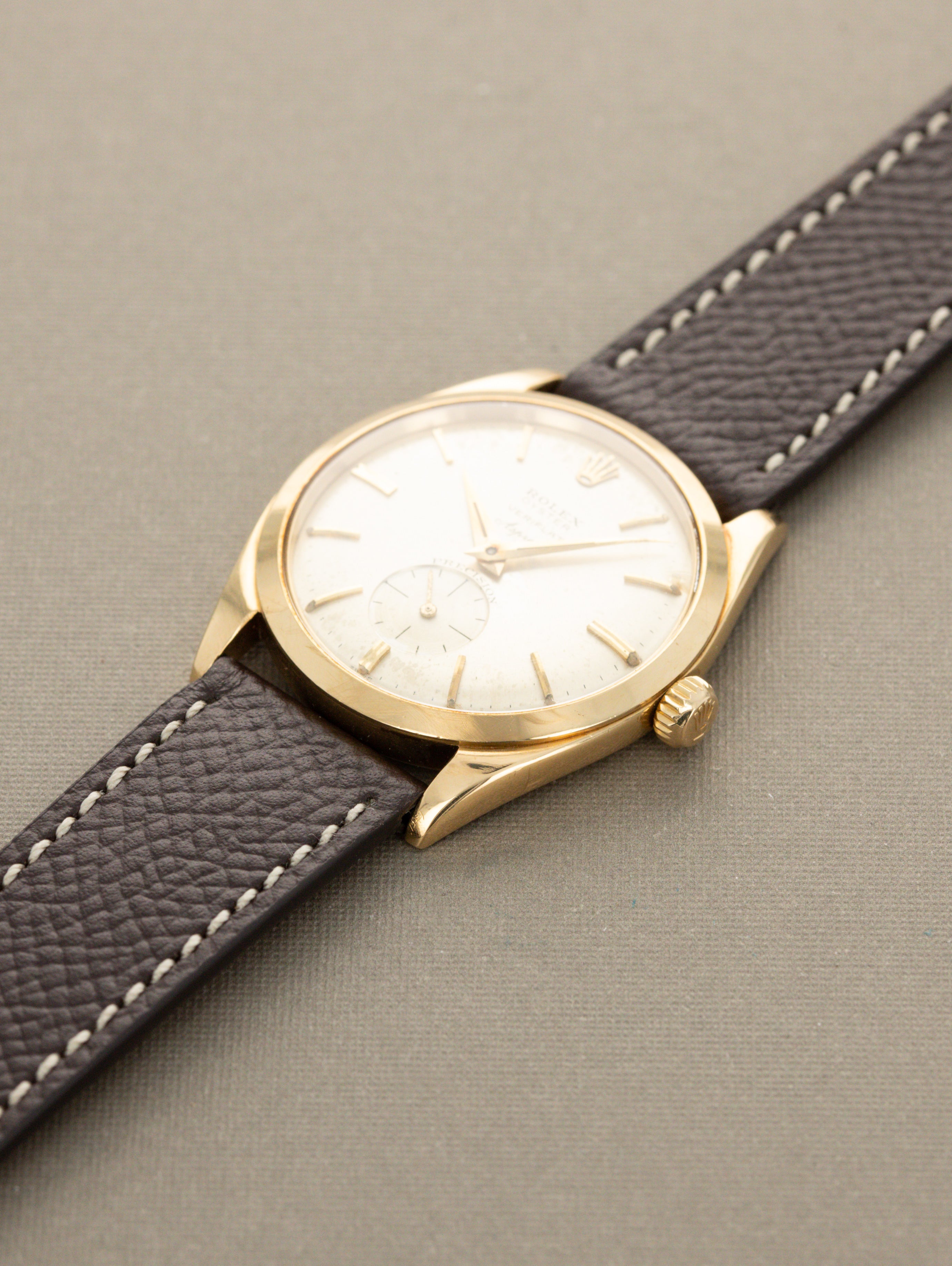 Rolex Oyster Precision Ref. 6512 'Veriflat' - Sunburst Silver 'Asprey' Dial