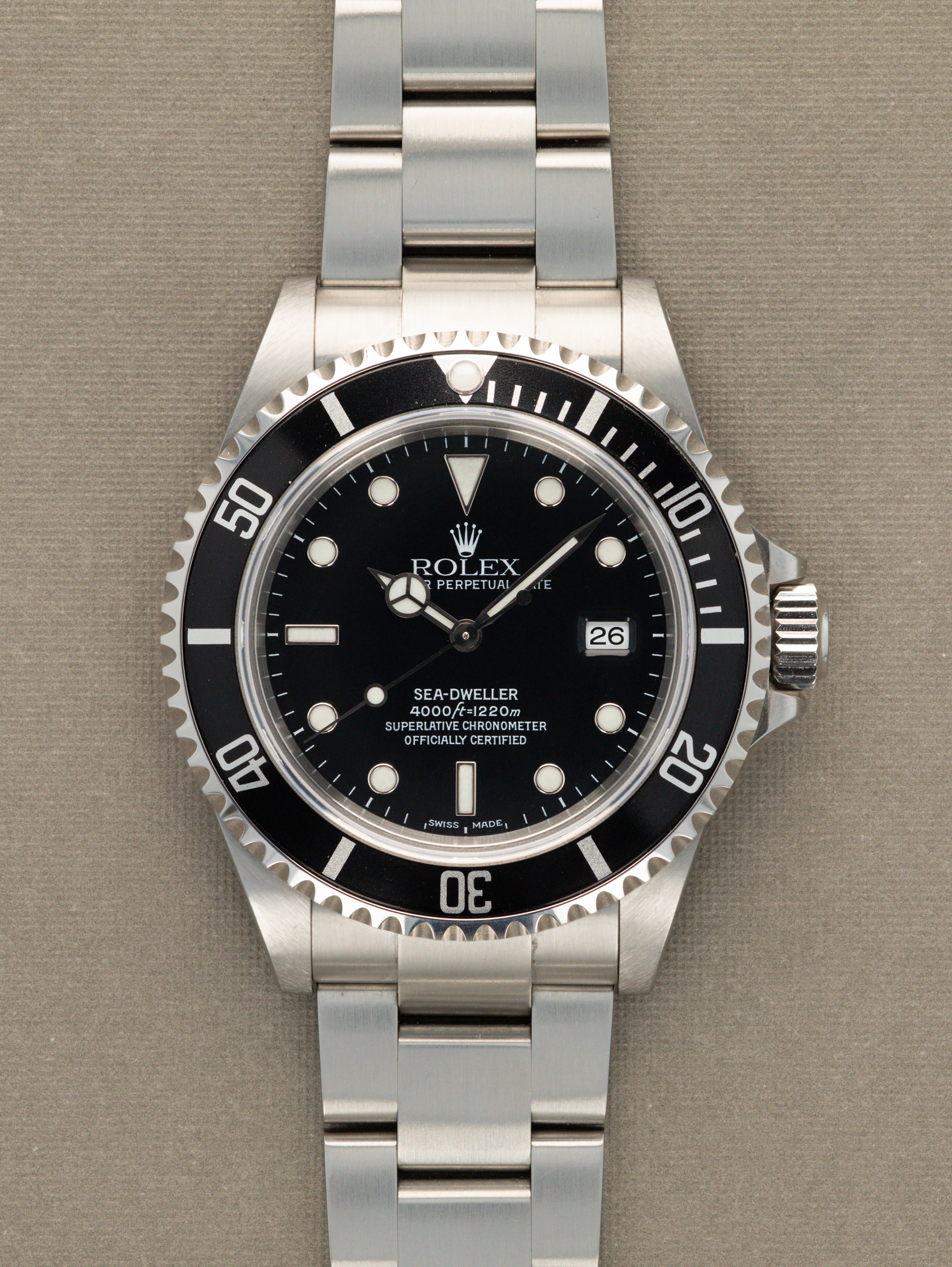 Rolex Sea-Dweller Ref. 16600 - SuperLuminova Dial w/ Box & Papers