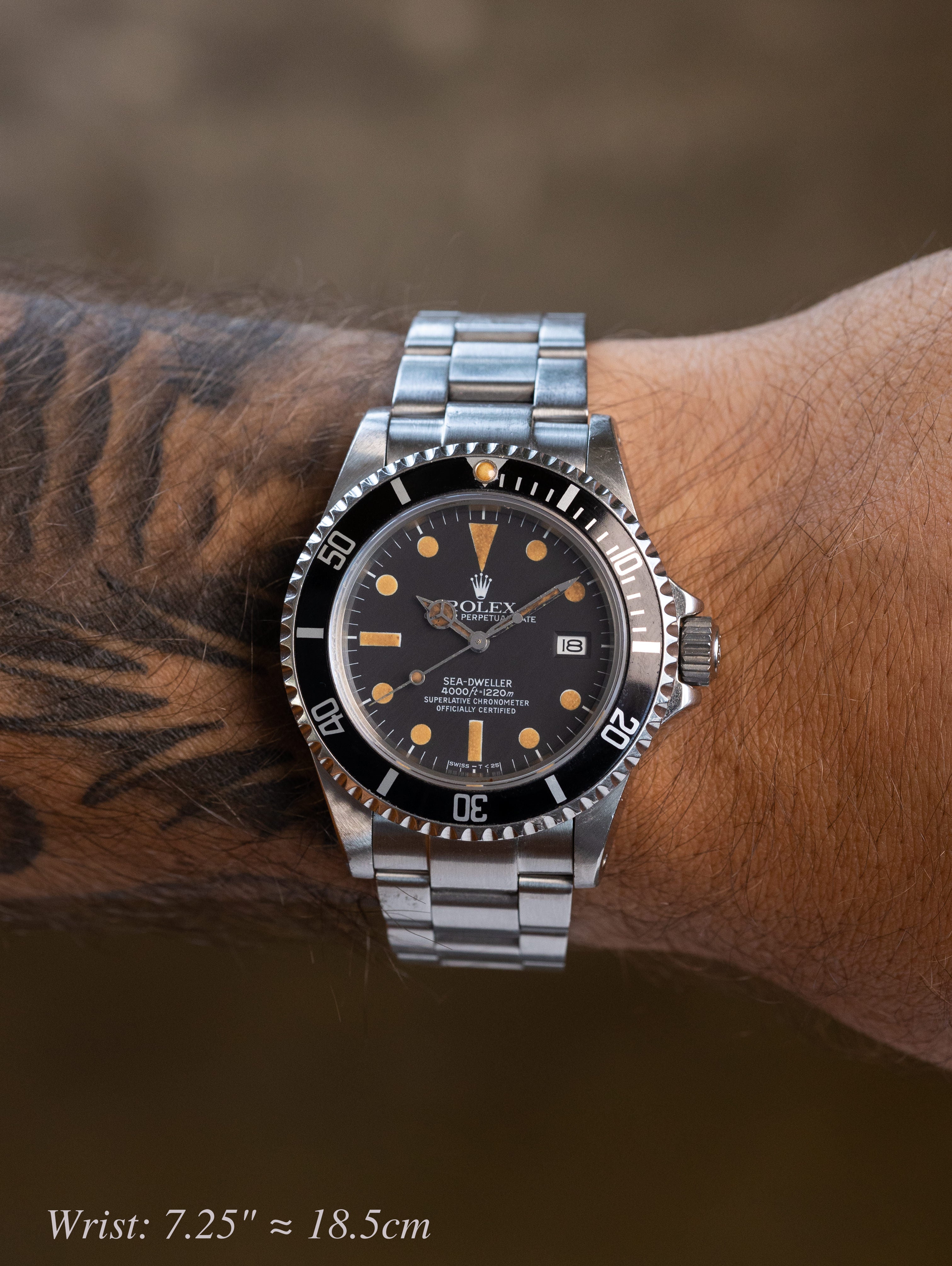 Rolex Sea-Dweller Ref. 16660 - 'Triple 6' Matte Black Transitional 'Pumpkin' Unpolished