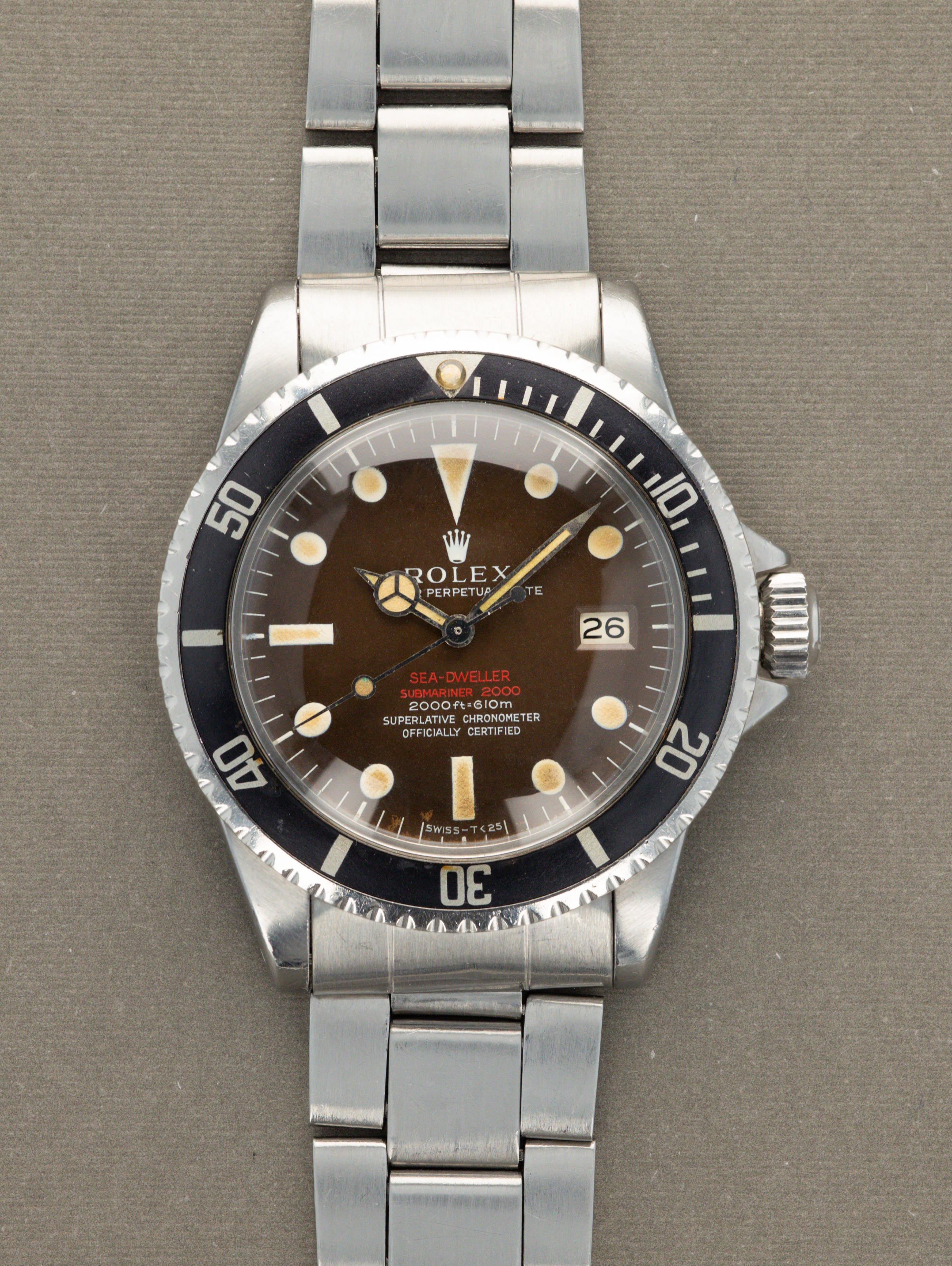 Rolex Sea-Dweller Ref. 1665 - 'Double Red' MK2 'Tropical' Dial 'Thin Case'