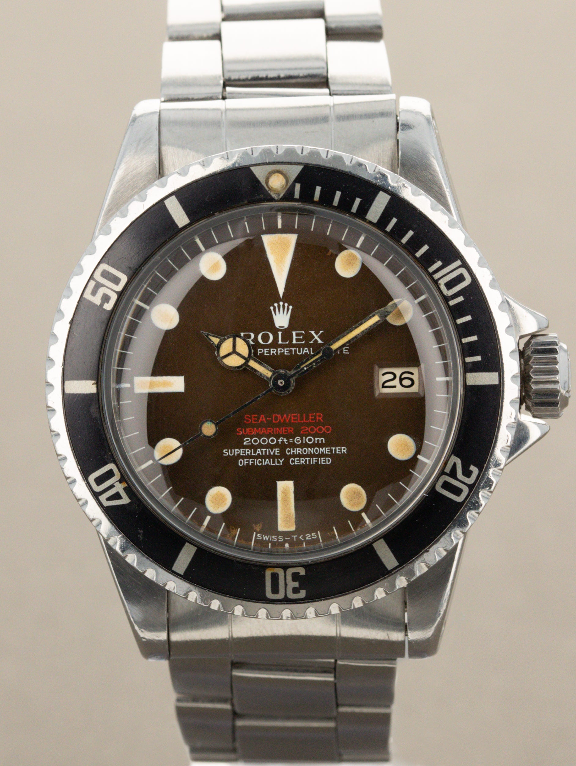 Rolex Sea-Dweller Ref. 1665 - 'Double Red' MK2 'Tropical' Dial 'Thin Case'
