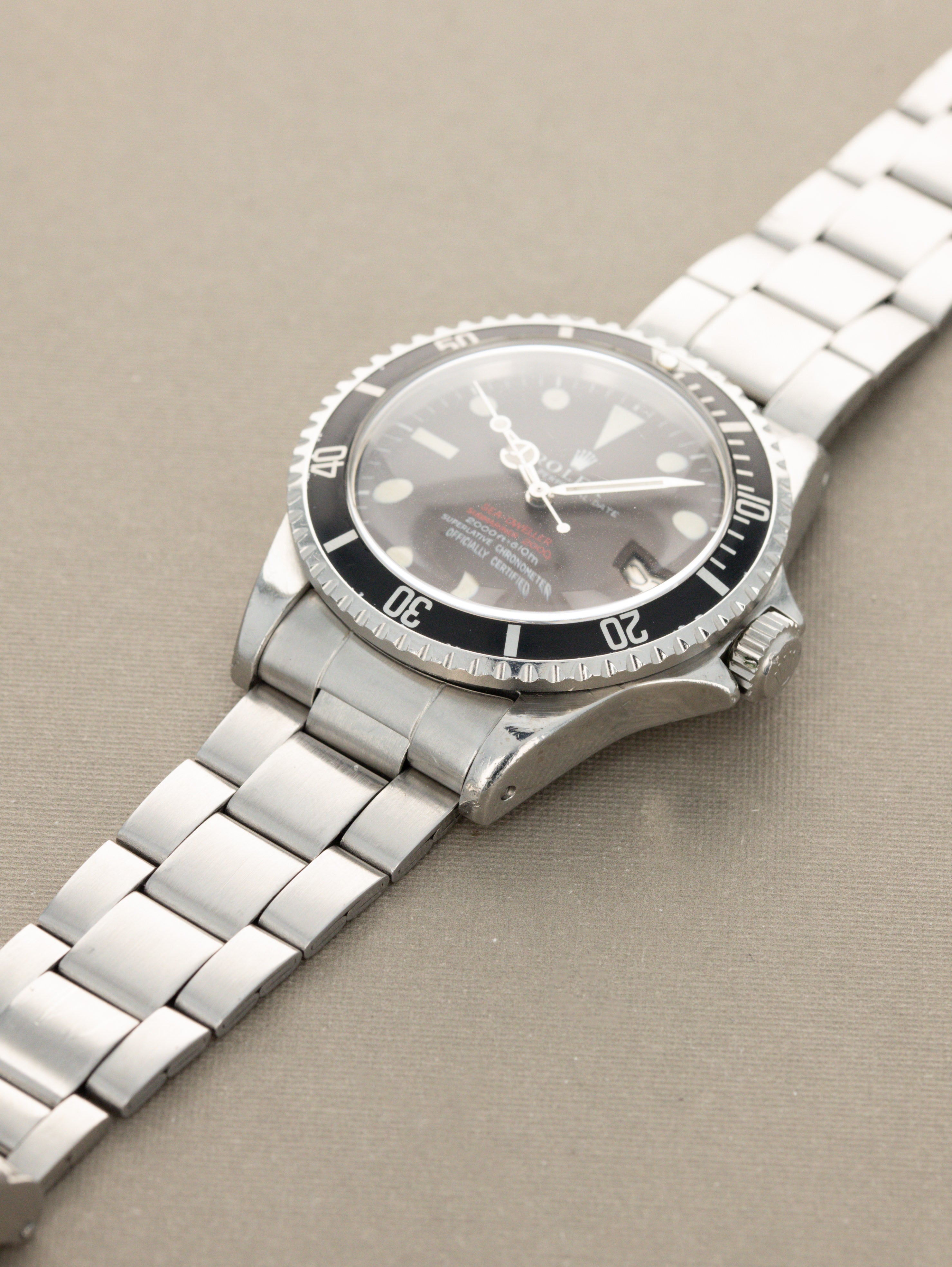 Rolex Sea-Dweller Ref. 1665 'Double Red' - Patent Pending 'Thin Case' With 'Tropical' Dial