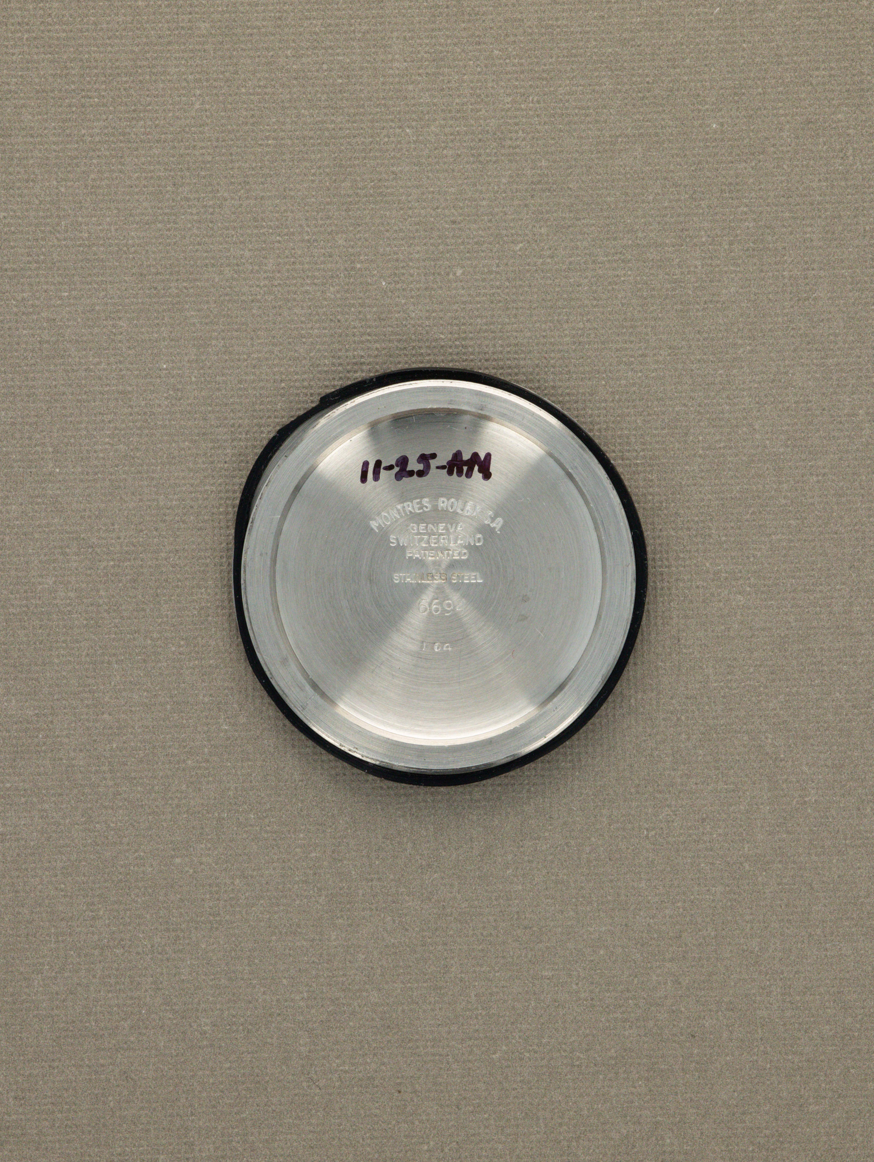 Rolex Oysterdate Precision Ref. 6694 - Black 'Gilt' Dial Unpolished w/ Caseback Sticker