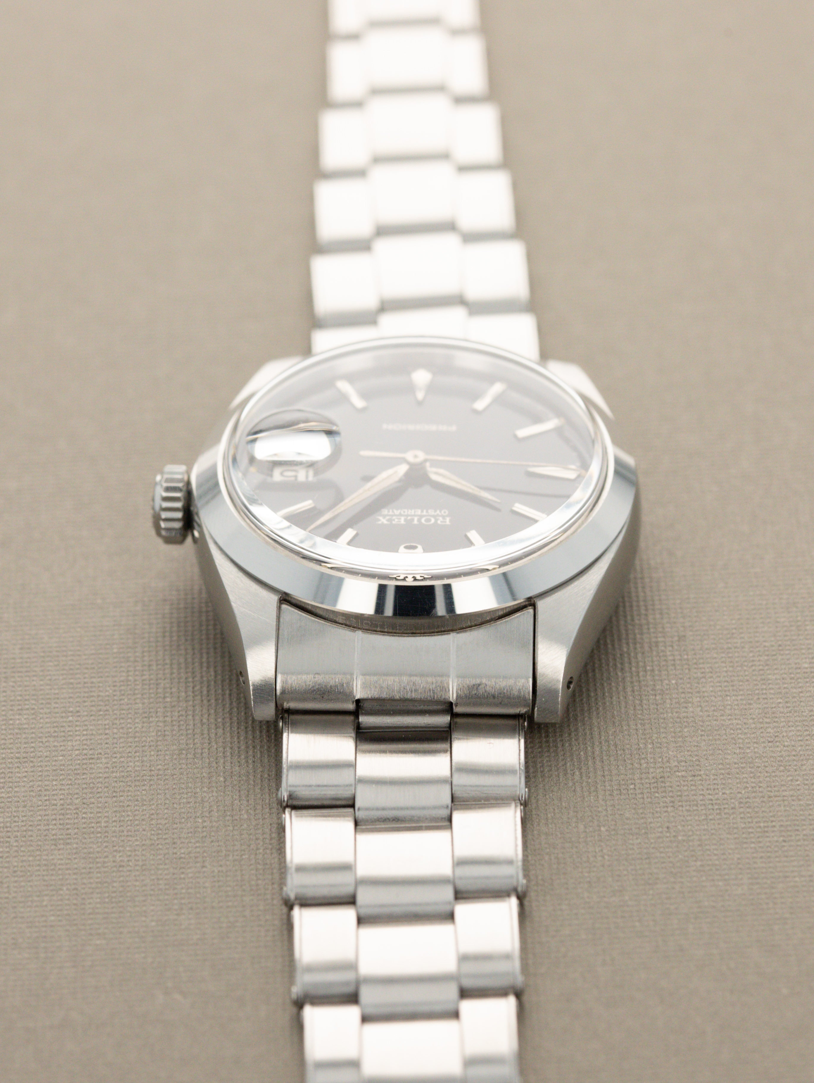 Rolex Oysterdate Precision Ref. 6694 - Black 'Gilt' Dial Unpolished w/ Caseback Sticker