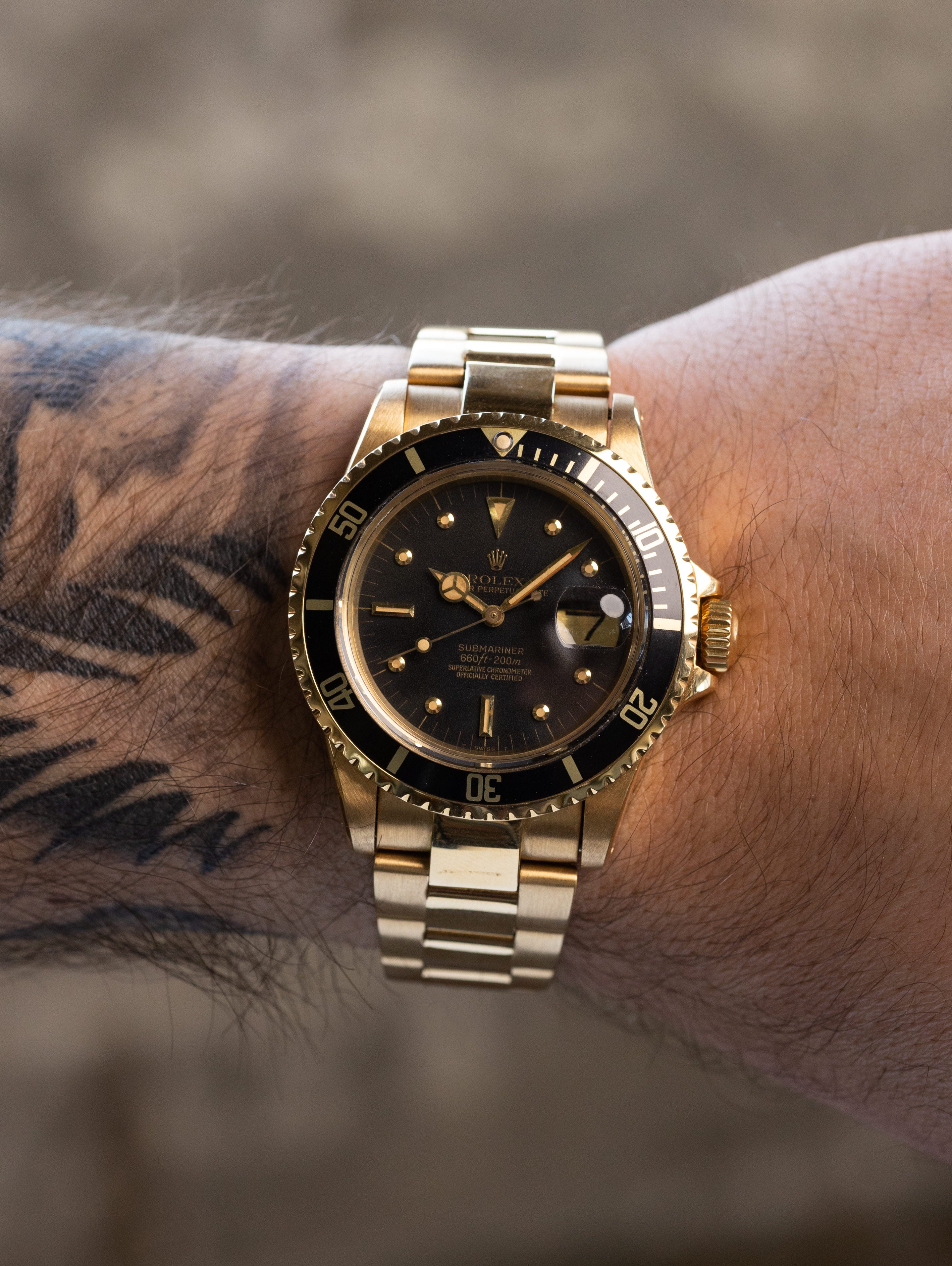 Rolex Submariner Date Ref. 1680/8 - Matte Black 'Nipple' Dial