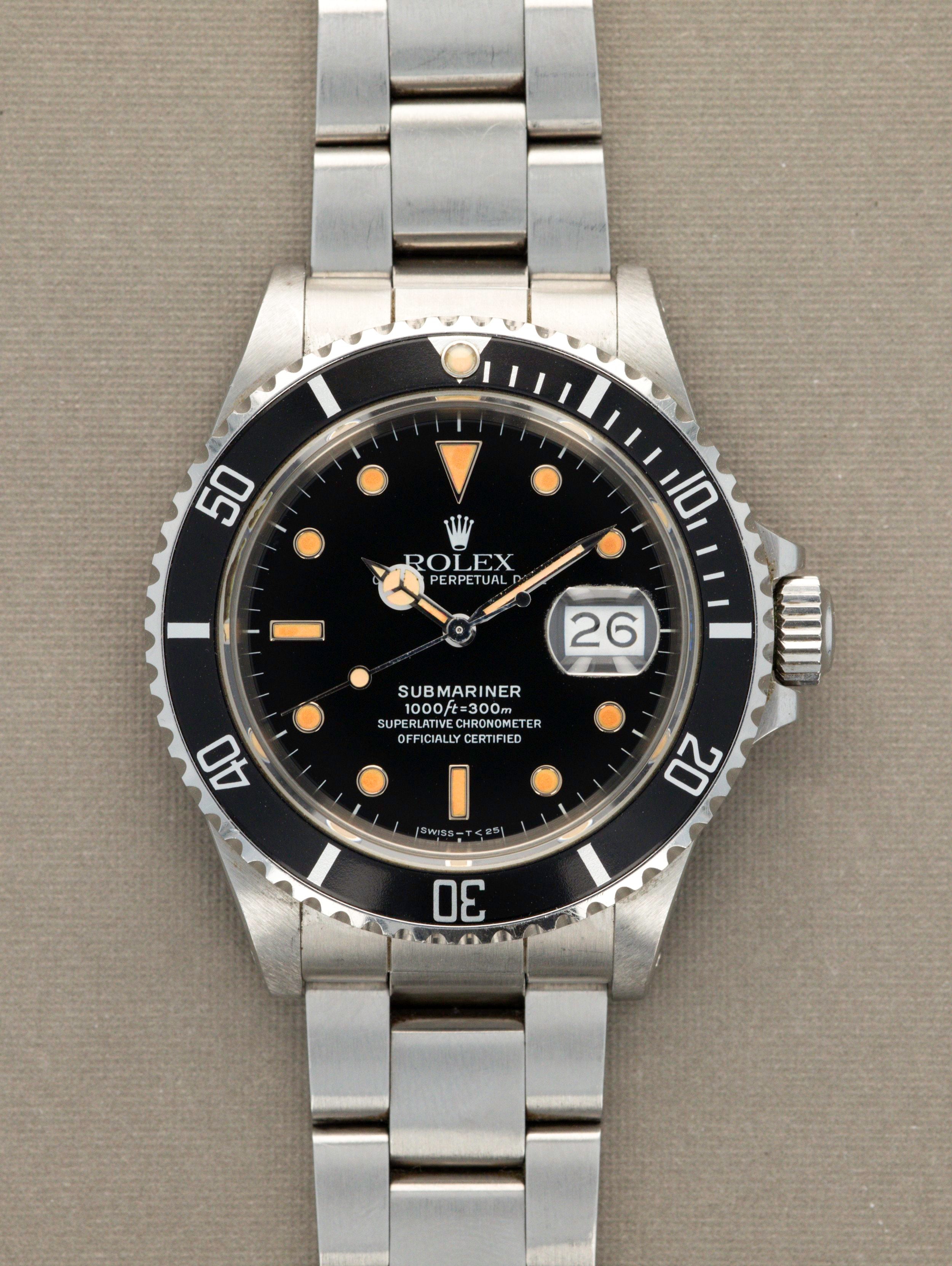 Rolex Submariner Ref. 168000 Pumpkin Unpolished