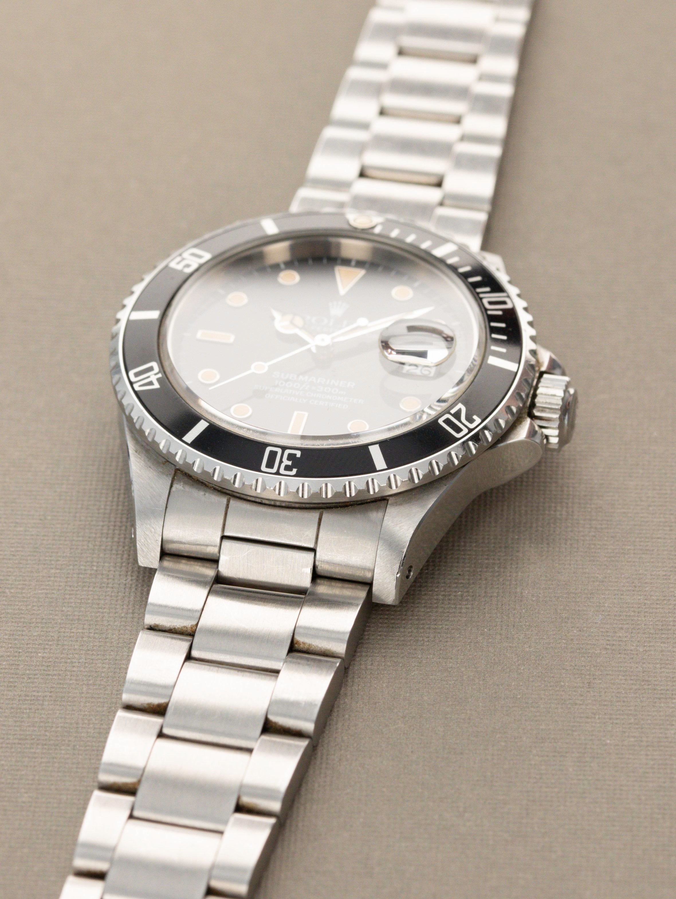 Rolex Submariner Ref. 168000 Pumpkin Unpolished