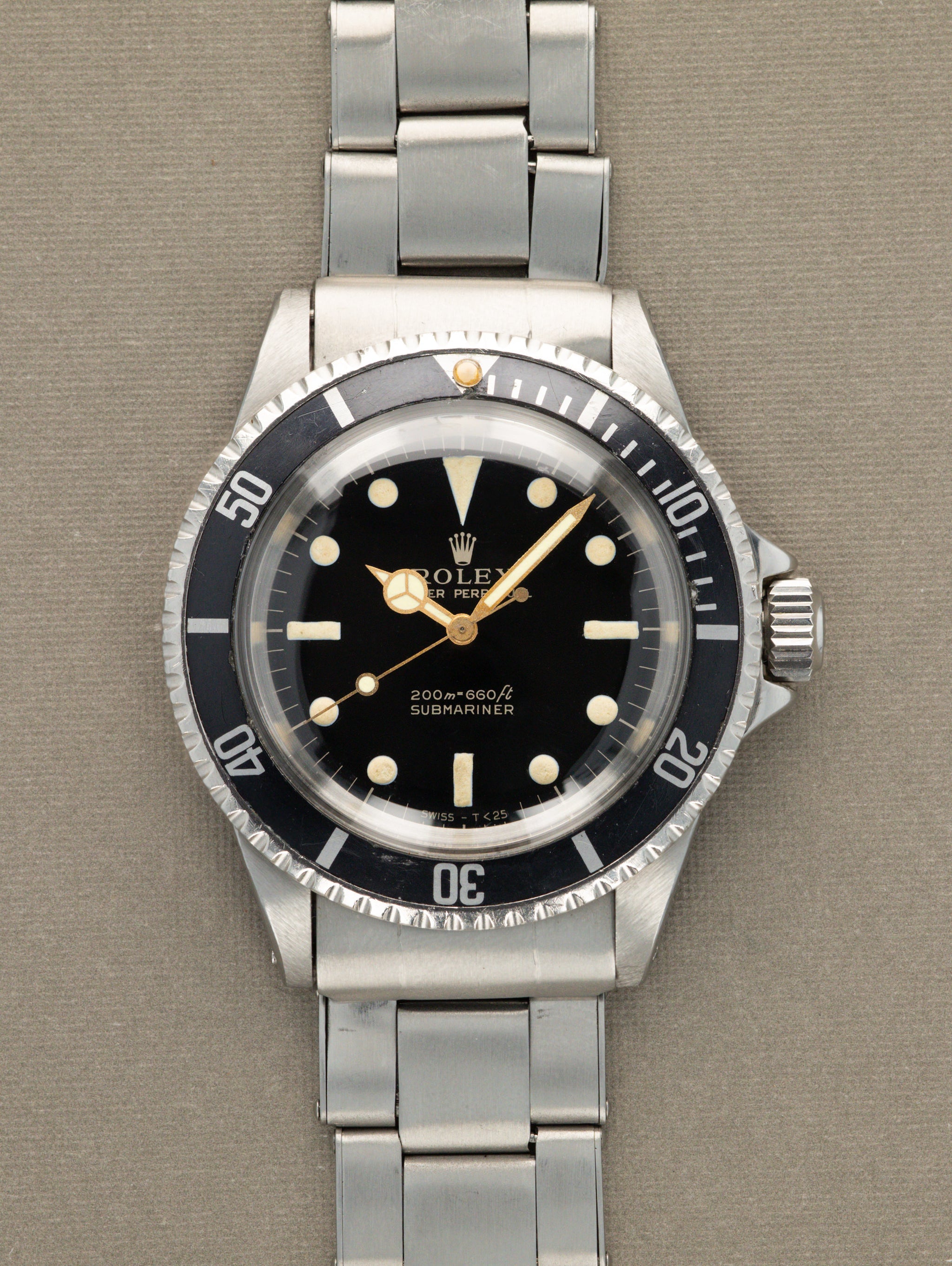 Gilt Dial Rolex 16610 Dial HQ Milton 1964 Rolex Submariner 5513 Gilt Dial  With Box And