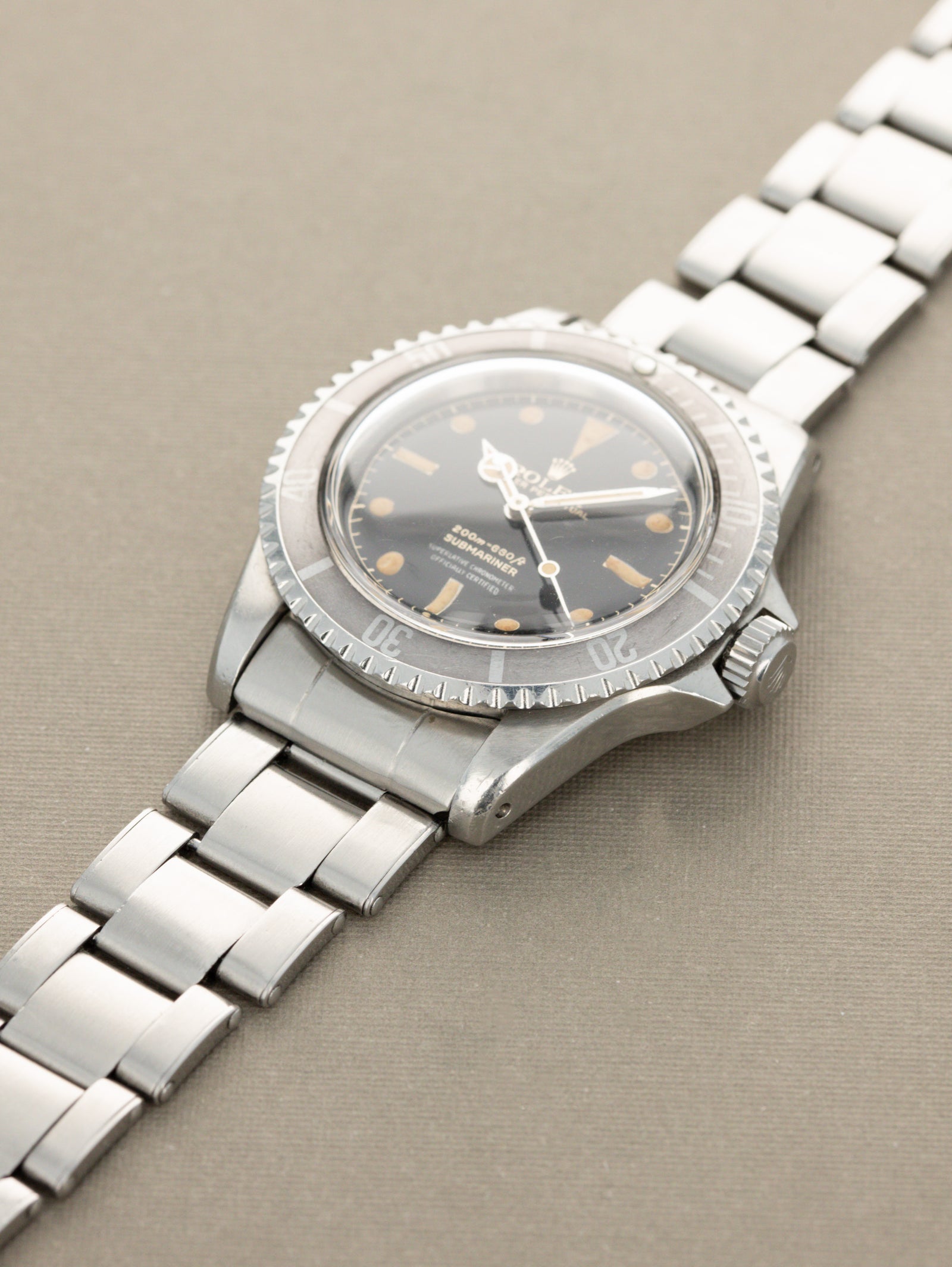 Rolex Submariner Ref. 5512 - 'PCG' W/ 'Chapter Ring Exclamation Point' Gilt Dial & 'Ghost' Insert Unpolished