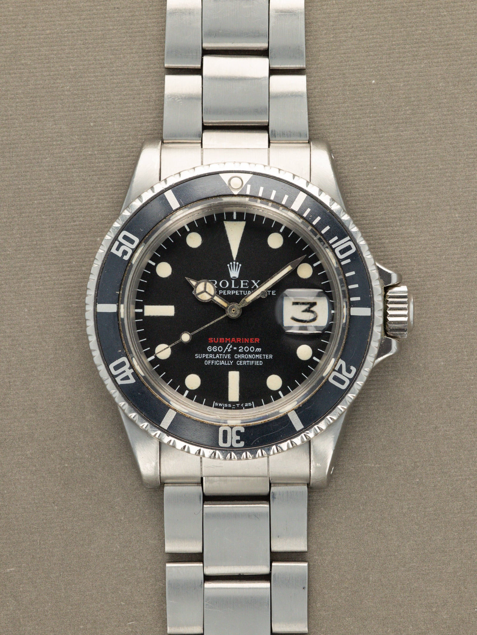 Rolex Submariner Date Ref. 1680 - 'Red Sub' MK4 Dial Box & Papers
