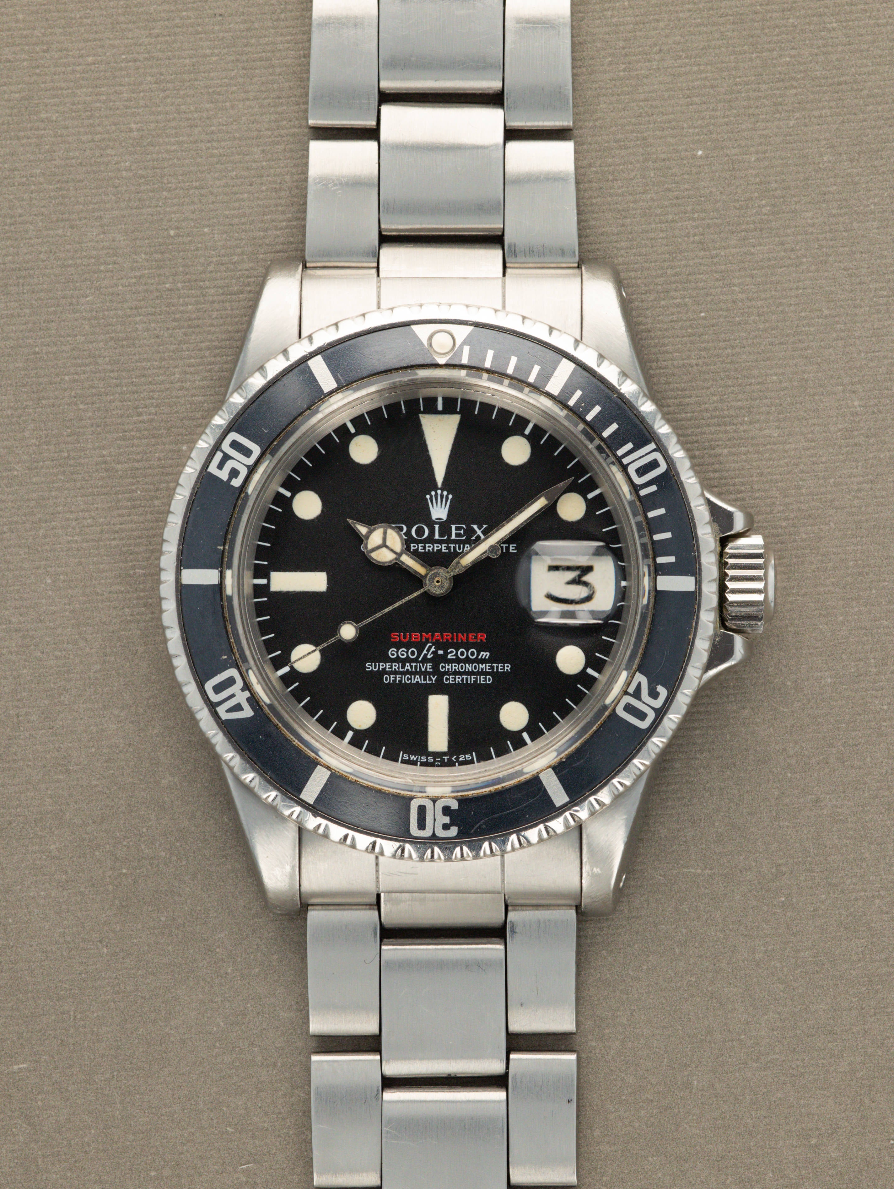 Rolex Submariner Date Ref. 1680 - 'Red Sub' MK4 Dial Box & Papers