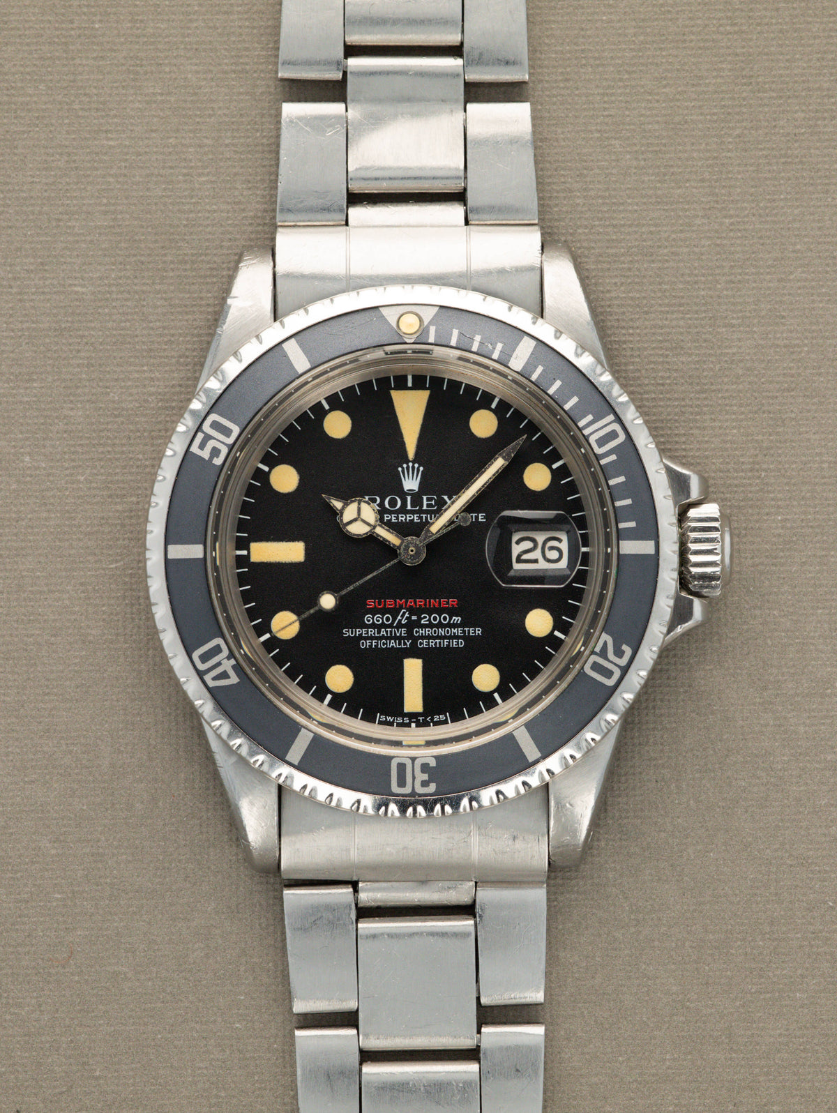Rolex Submariner Date Ref. 1680 - 'Red Sub' Unpolished