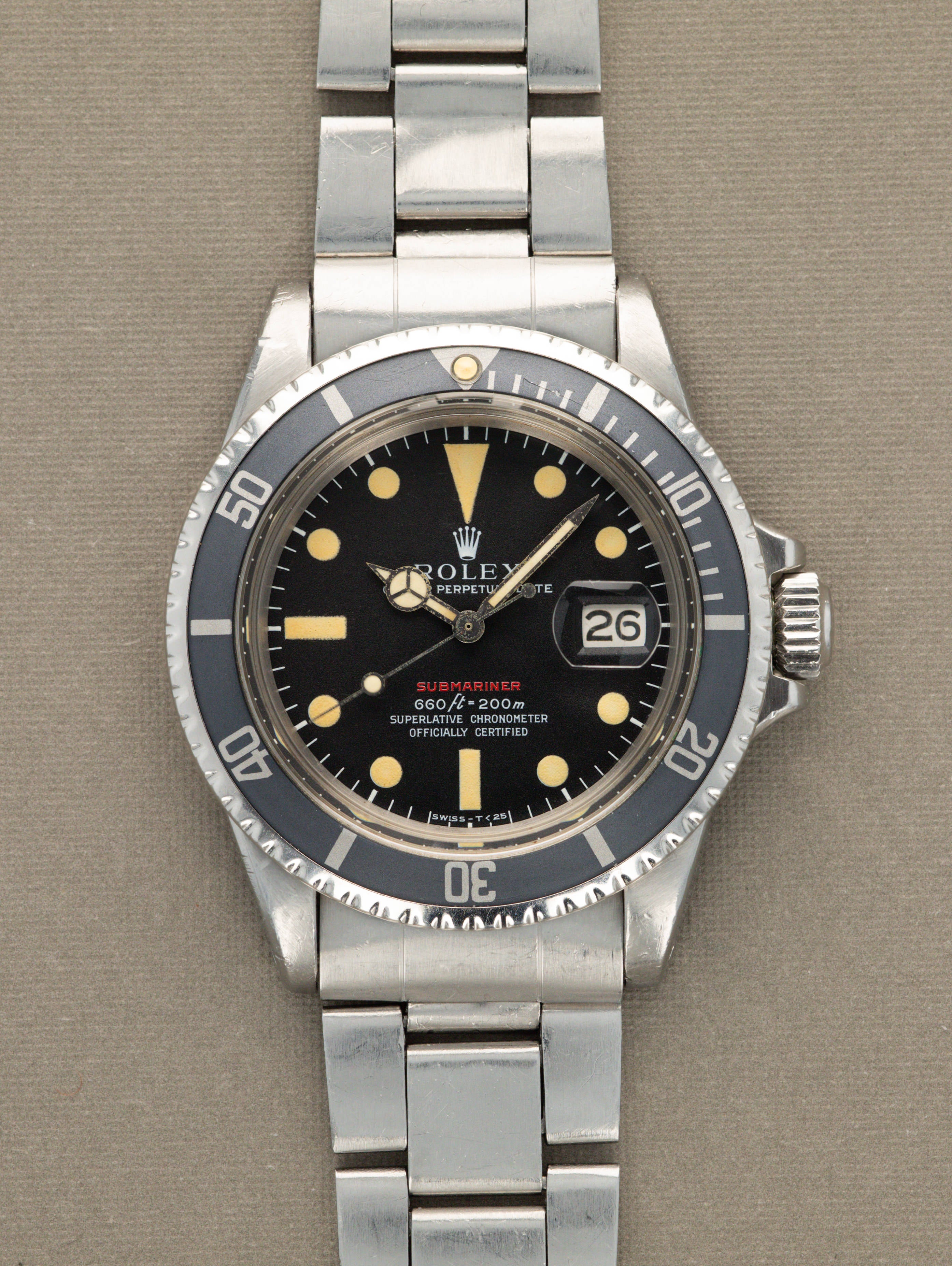 Rolex Submariner Date Ref. 1680 - 'Red Sub' Unpolished