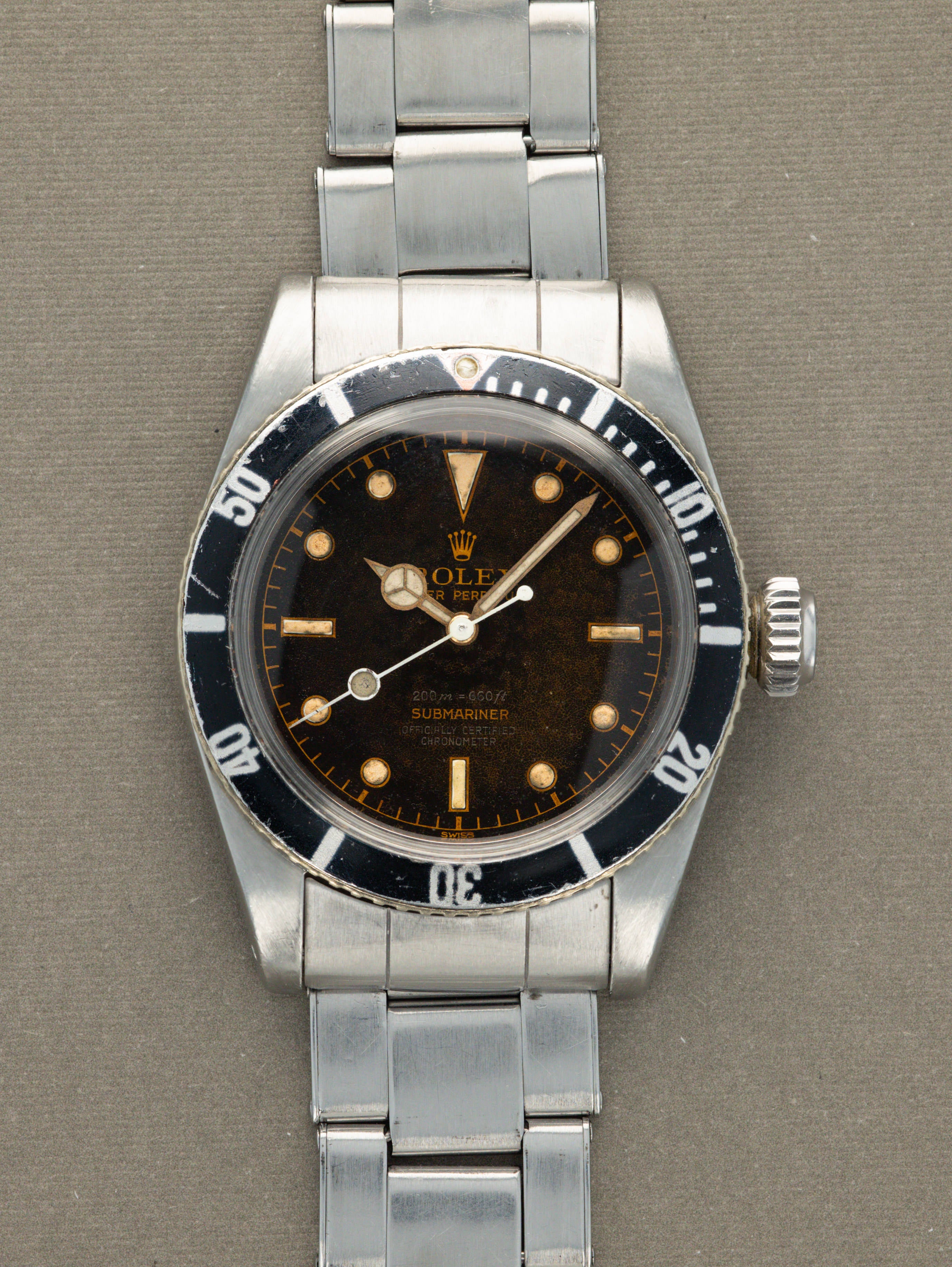 Rolex Submariner Ref. 6538 - 'Big Crown' 4-Liner 'James Bond' Tropical Dial