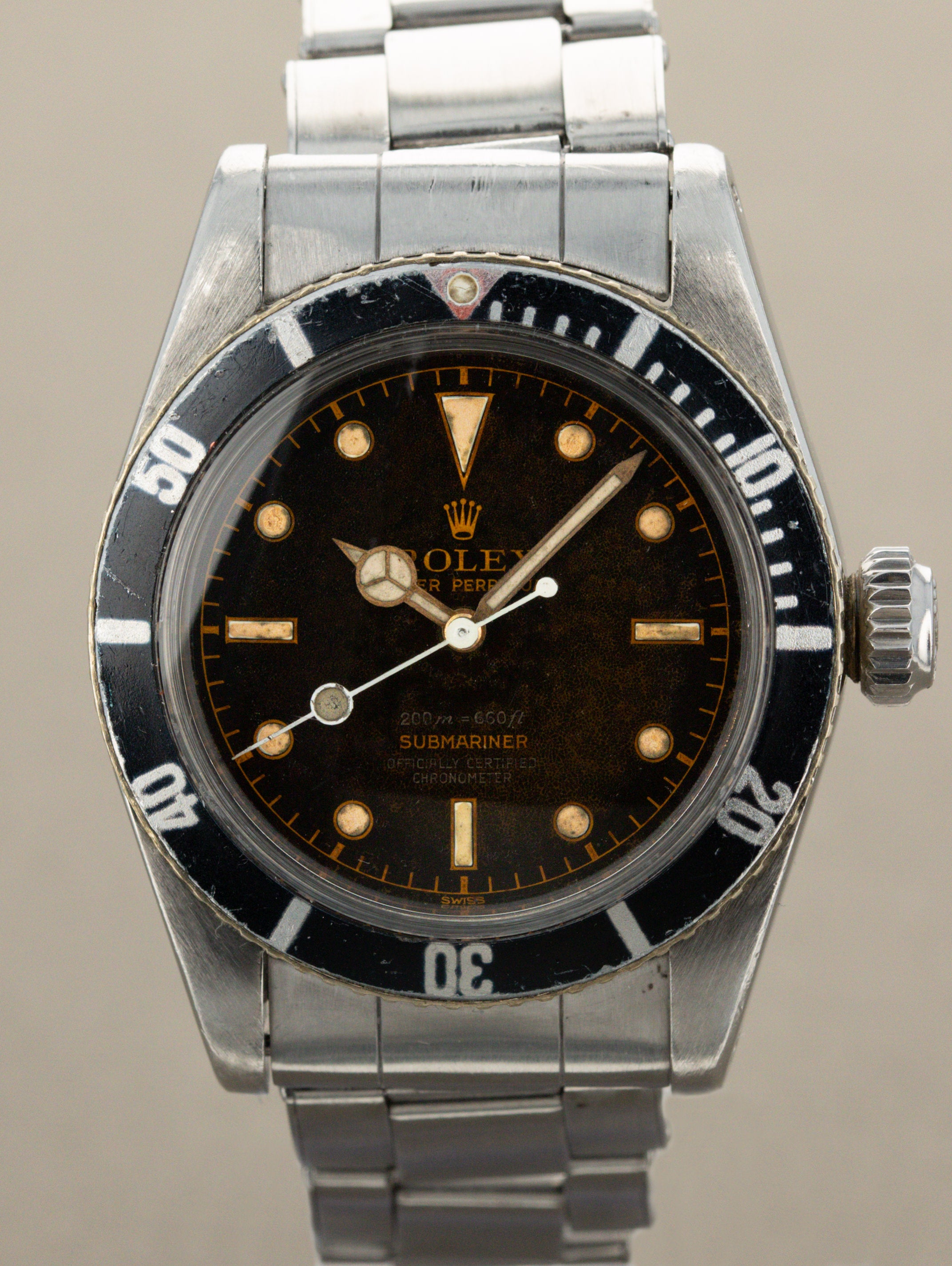 Rolex Submariner Ref. 6538 - 'Big Crown' 4-Liner 'James Bond' Tropical Dial