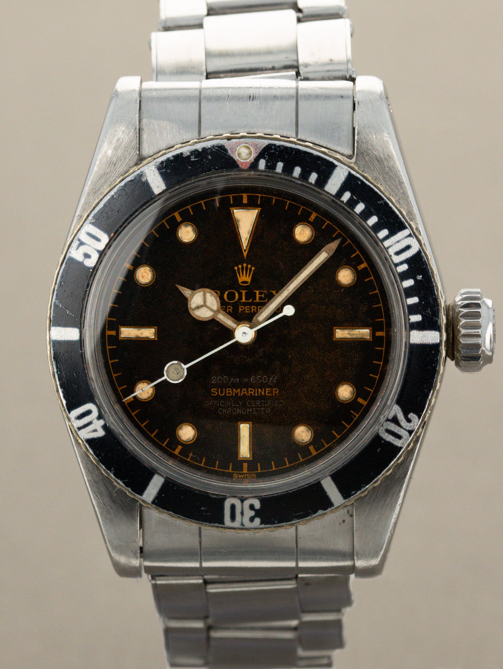 Rolex Submariner Ref. 6538 - 'Big Crown' 4-Liner 'James Bond' Tropical Dial