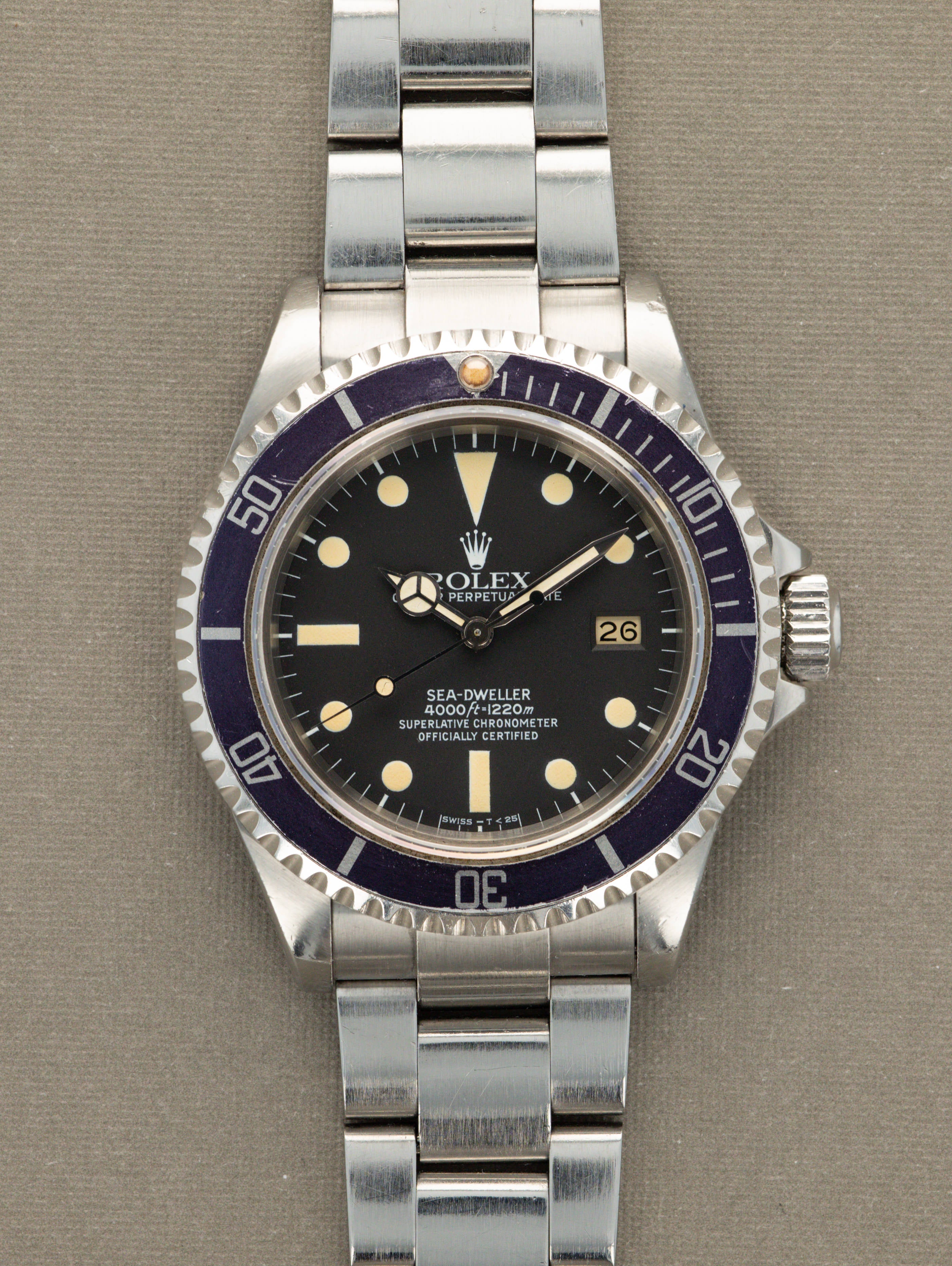 Rolex Sea-Dweller Ref. 16660 - 'Triple 6' Matte Black Transitional Unpolished